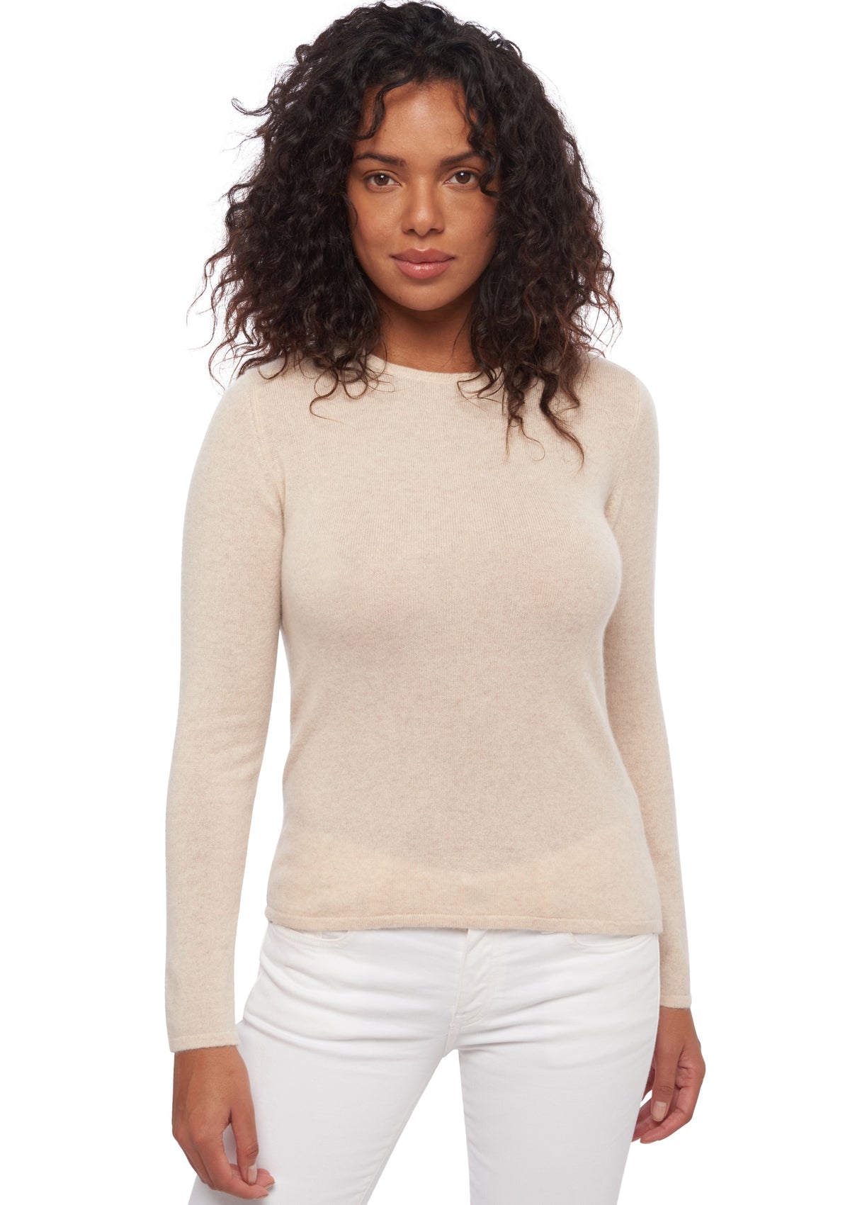 Maglione in cashmere, 100% cashmere, donna, collo tondo, vestibilità dritta, maniche lunghe, normale / 2 e 4 fili, maglia normale, Mahogany