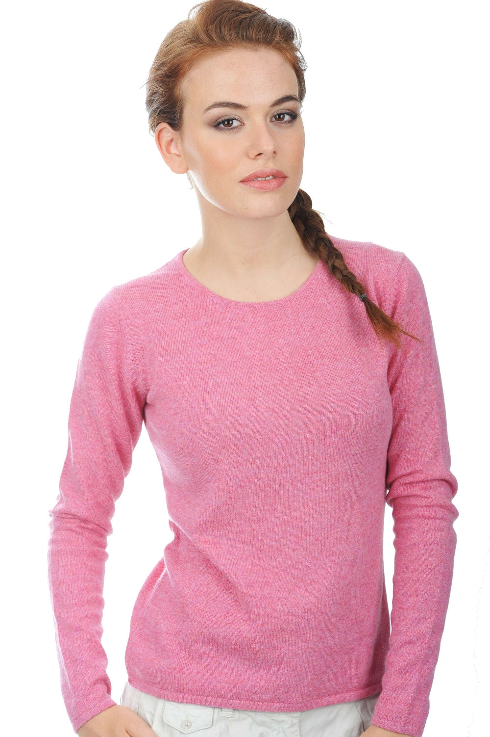 Line in cashmere donna - bubble gum - Mahogany