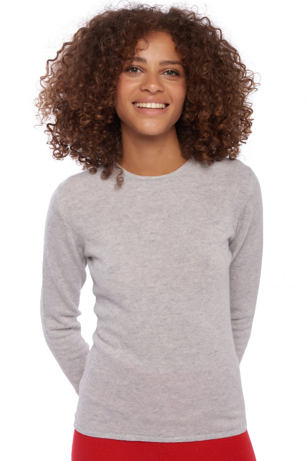 Line in cashmere donna - flanella chiné - Mahogany