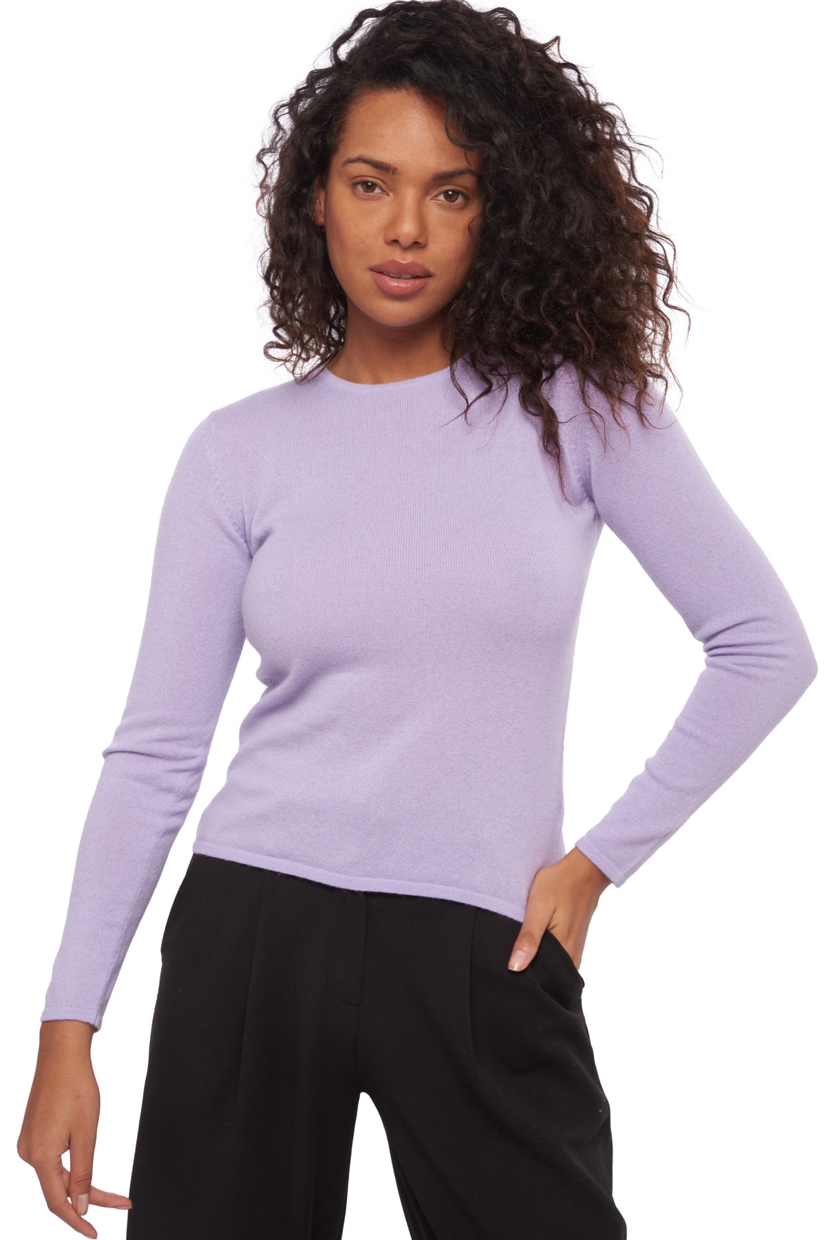 Line in cashmere donna - lavanda soleggiata - Mahogany