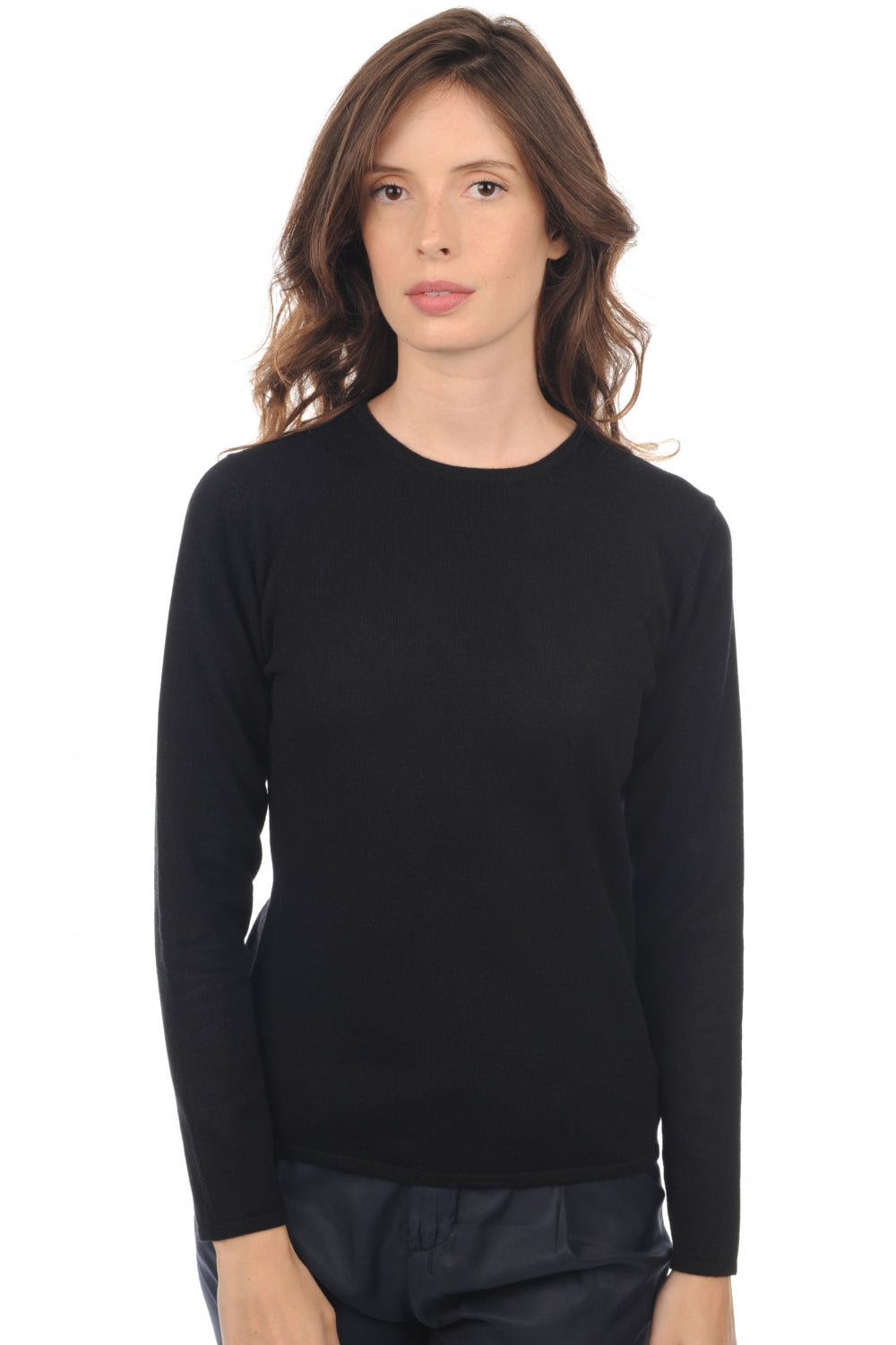Line Premium in cashmere donna - black - Mahogany