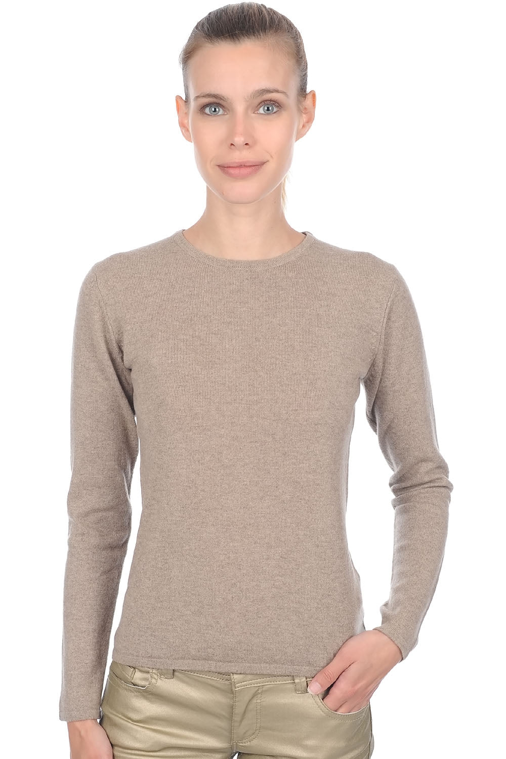 Line Premium in cashmere donna - dolma natural - Mahogany