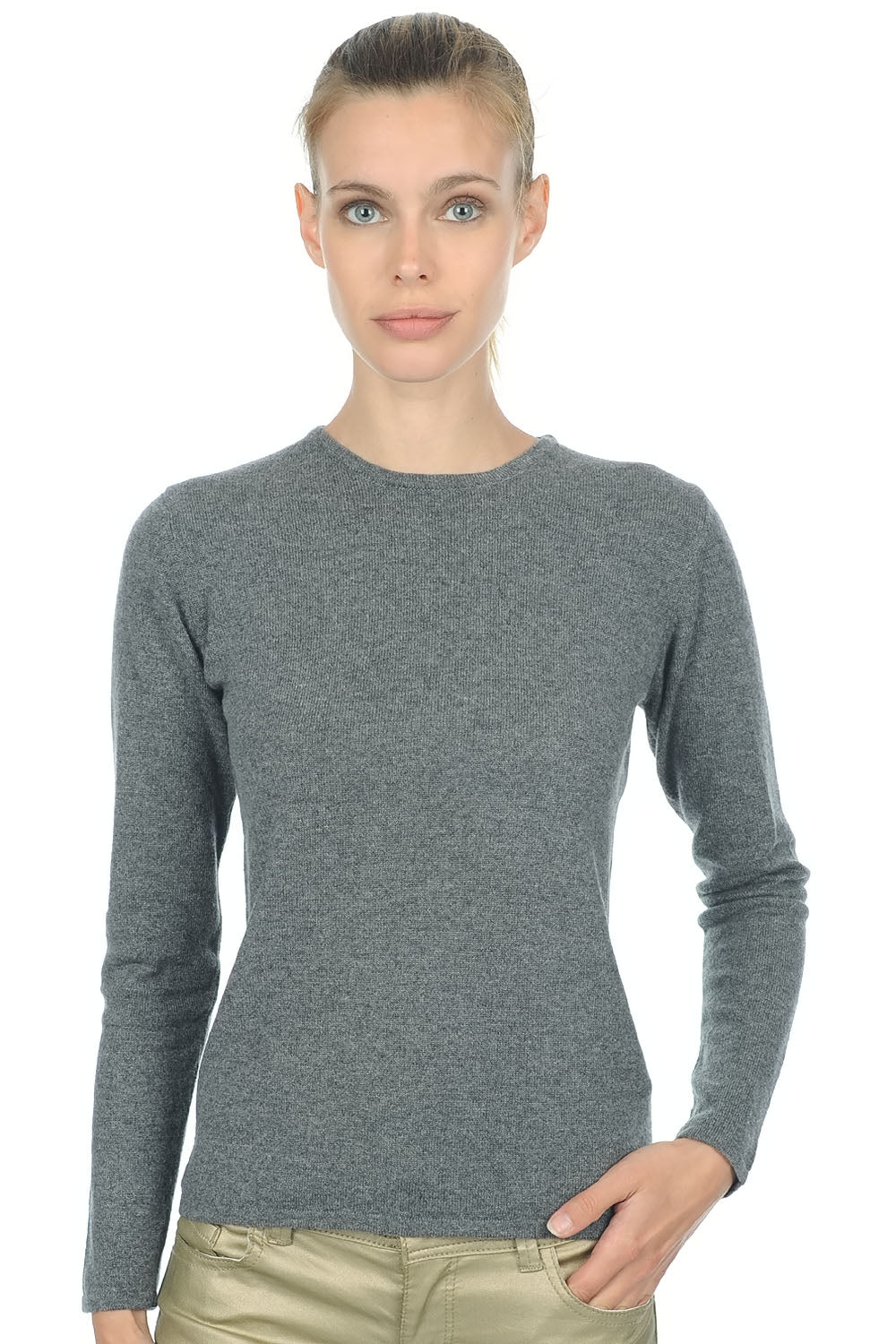 Line Premium in cashmere donna - premium graphite - Mahogany