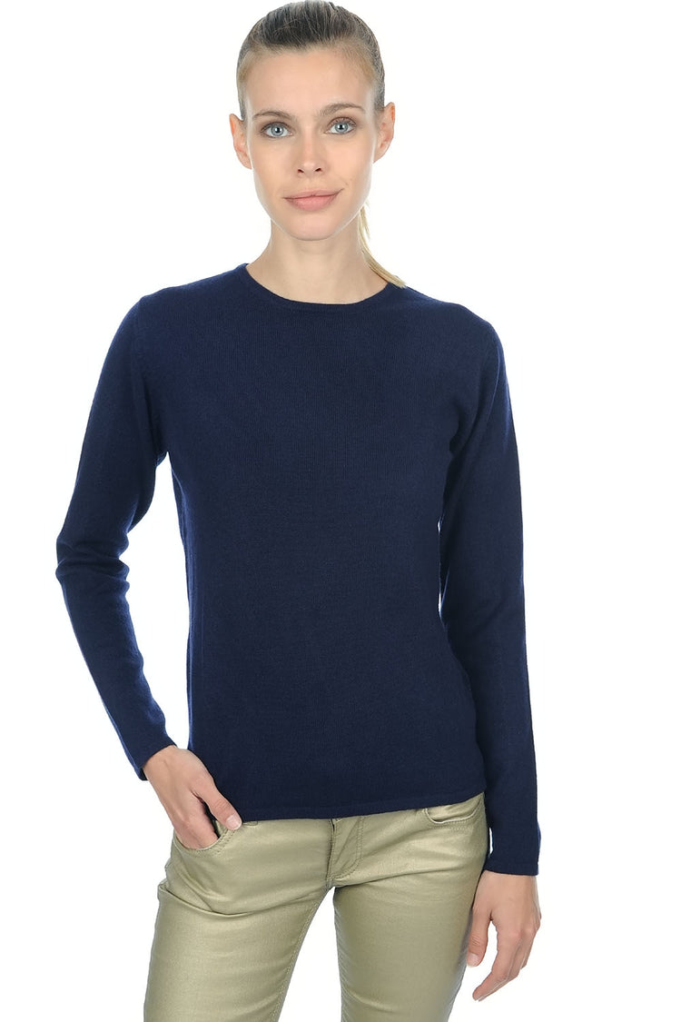 Line Premium in cashmere donna - premium navy - Mahogany