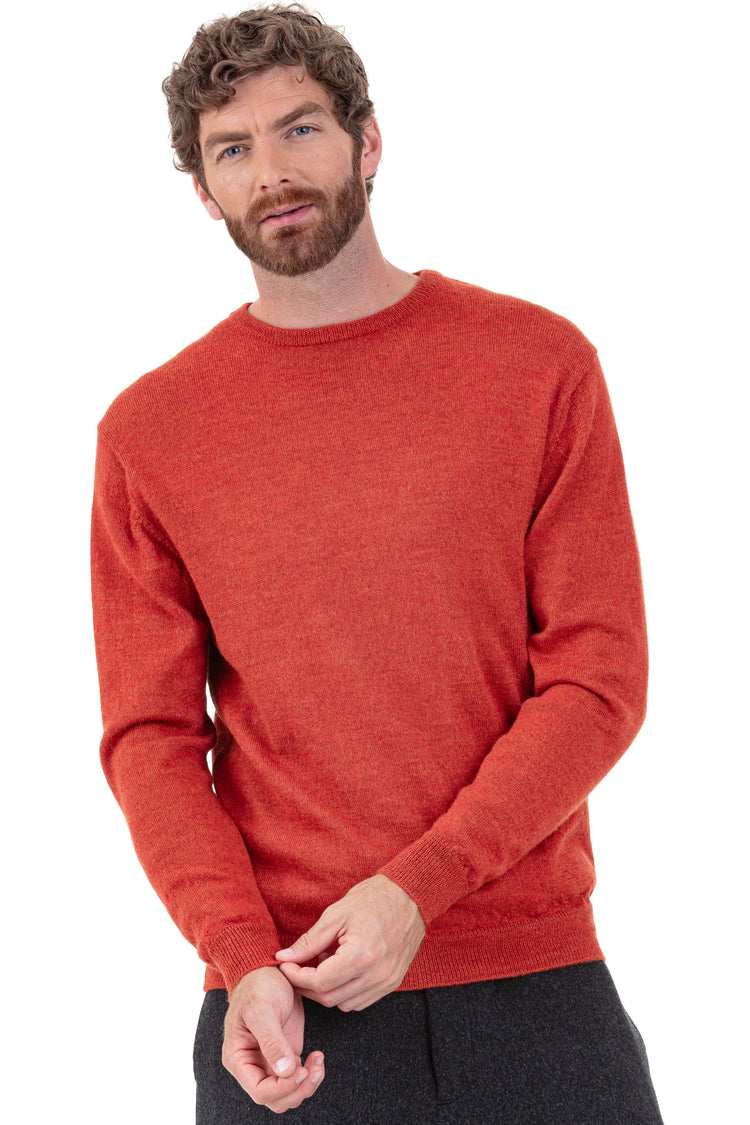 Nestor-Alpaga in baby alpaca uomo - pumpkin - Mahogany