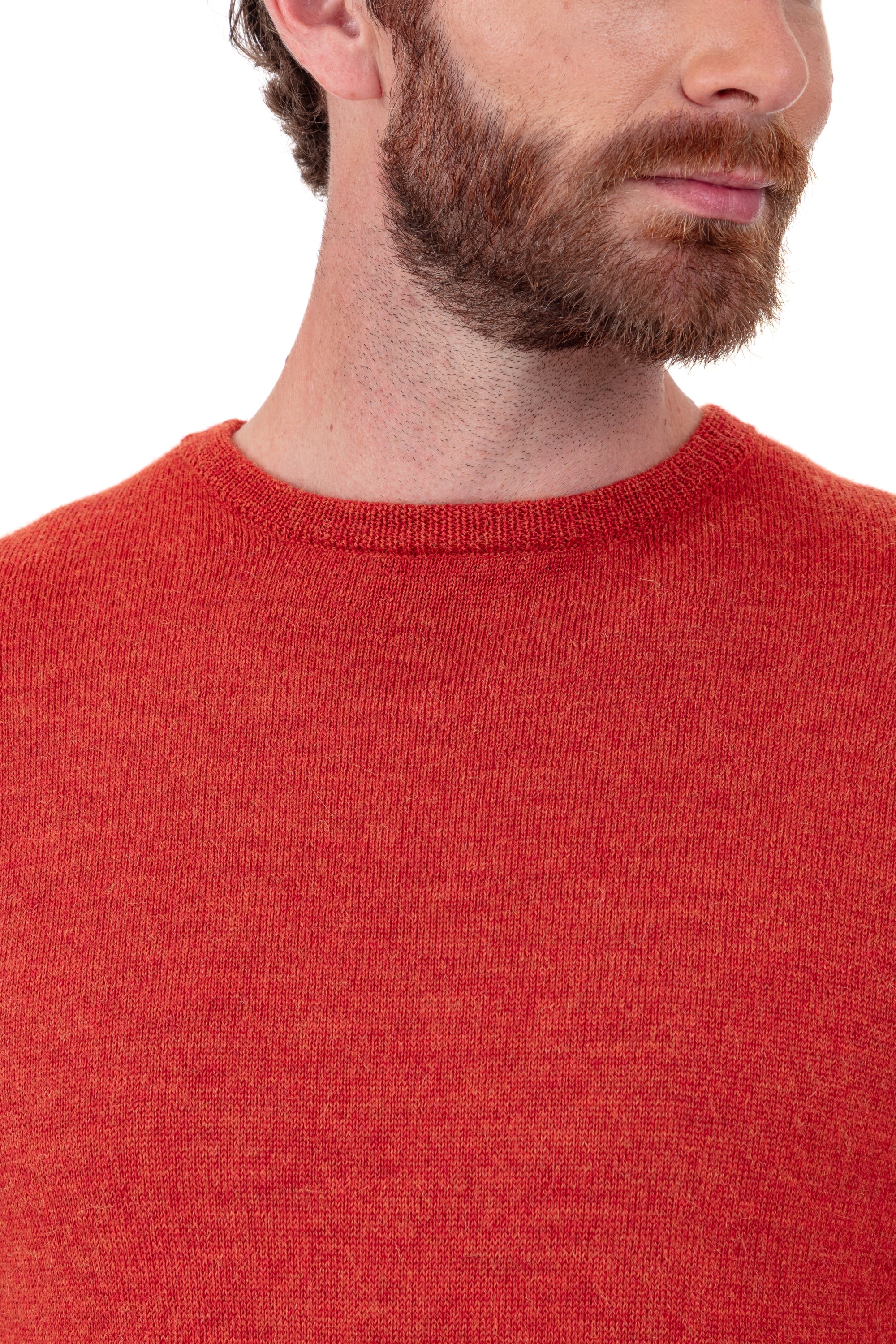 Nestor-Alpaga in baby alpaca uomo - Vista 3 - pumpkin - Mahogany