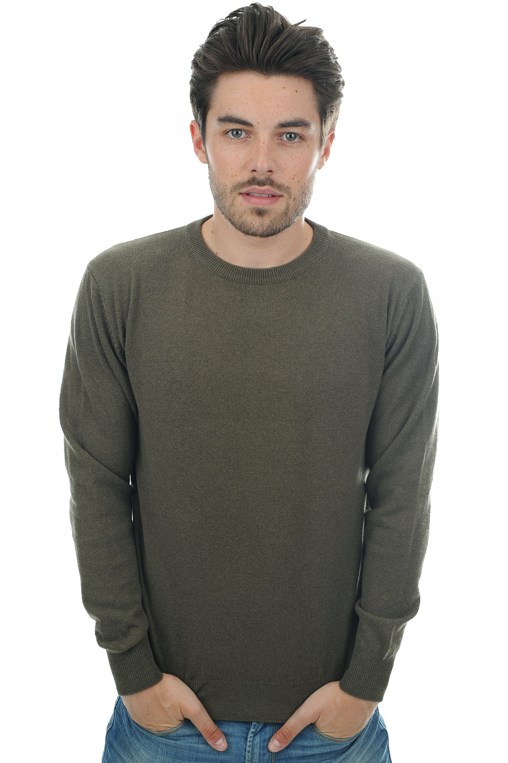 Nestor in cashmere uomo - kaki - Mahogany
