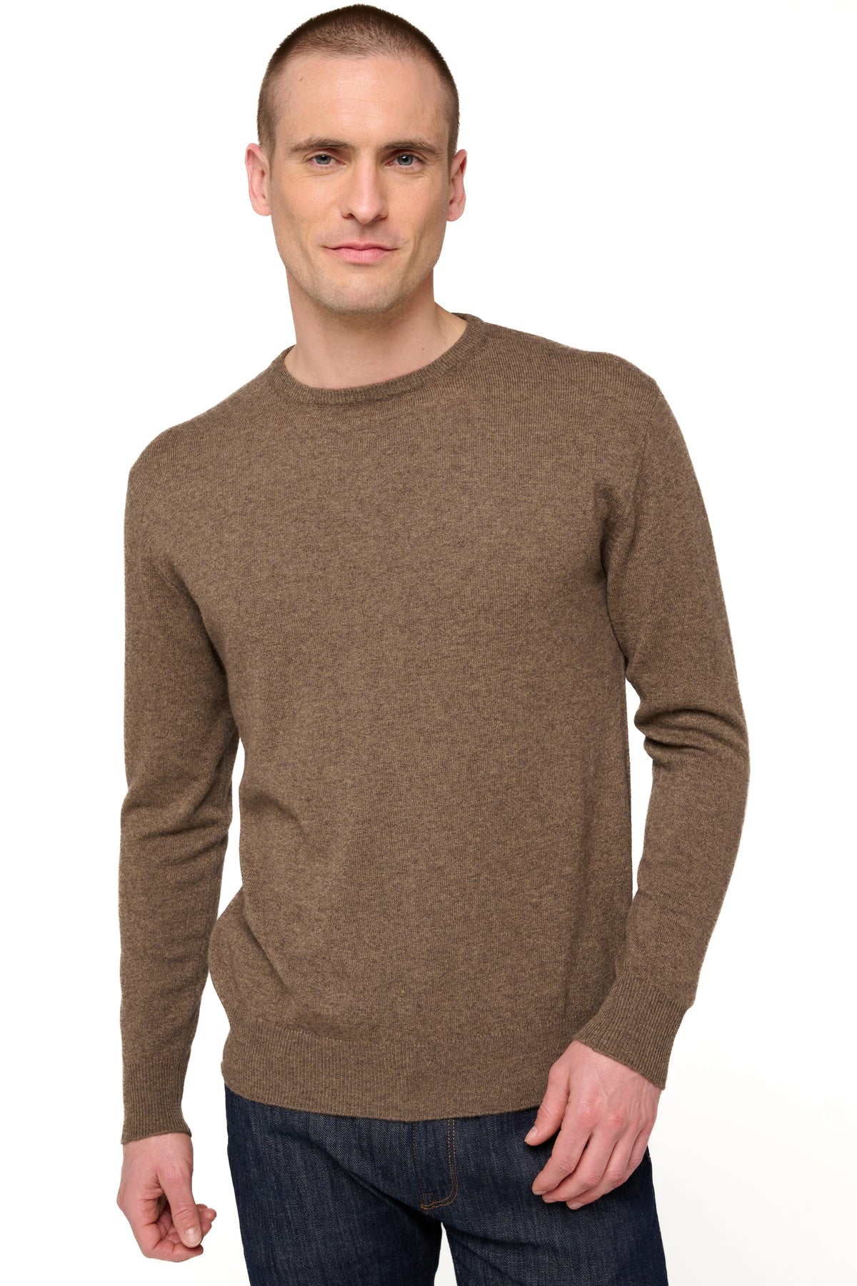Nestor in cashmere uomo - natural dark brown - Mahogany