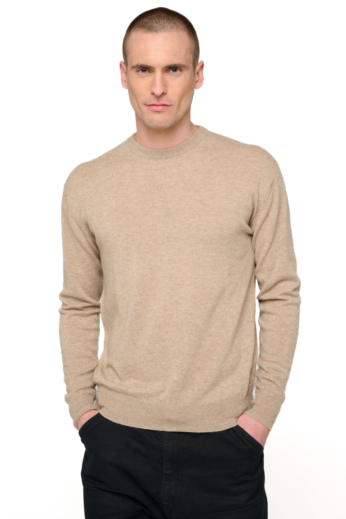 Nestor in cashmere uomo - natural stone - Mahogany
