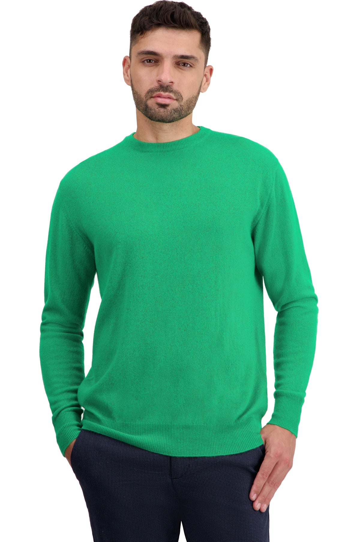 Nestor in cashmere uomo - new green - Mahogany