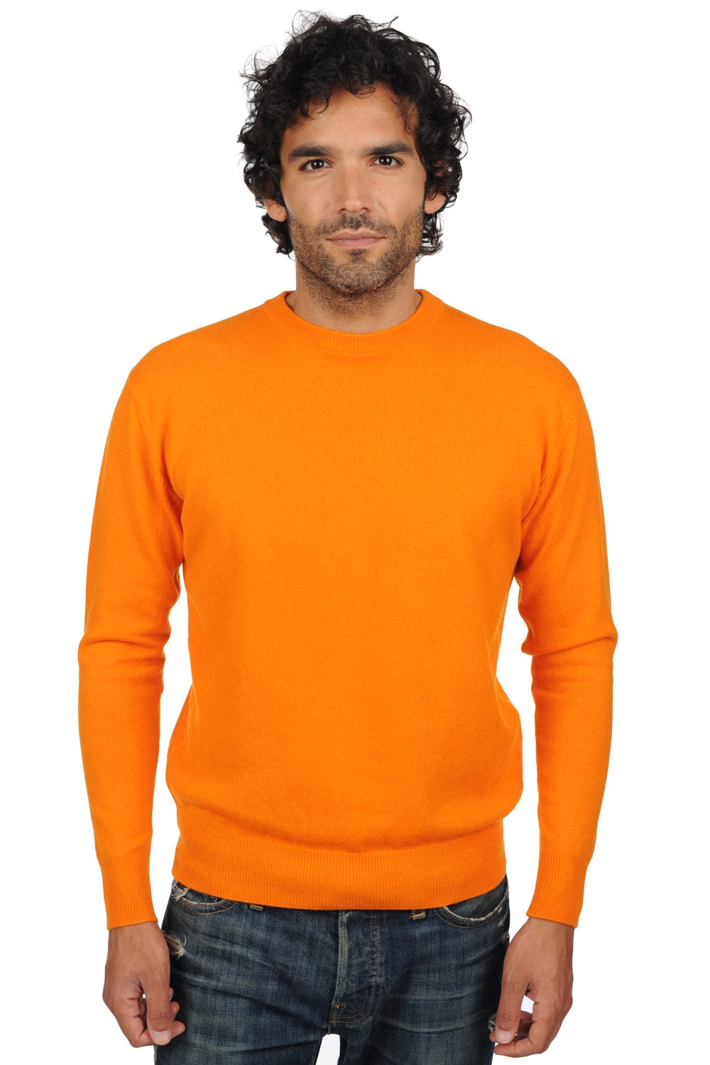 Nestor in cashmere uomo - arancione - Mahogany
