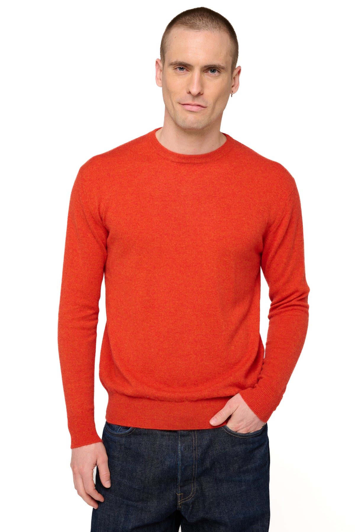 Nestor in cashmere uomo - paprika - Mahogany
