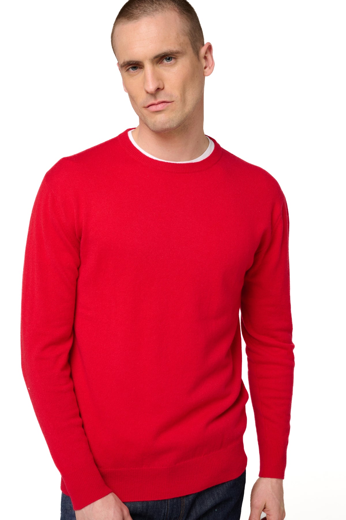 Nestor in cashmere uomo - rosso velluto - Mahogany