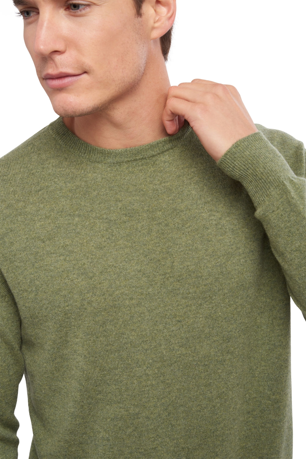 Nestor in cashmere uomo - verde chiné - Mahogany