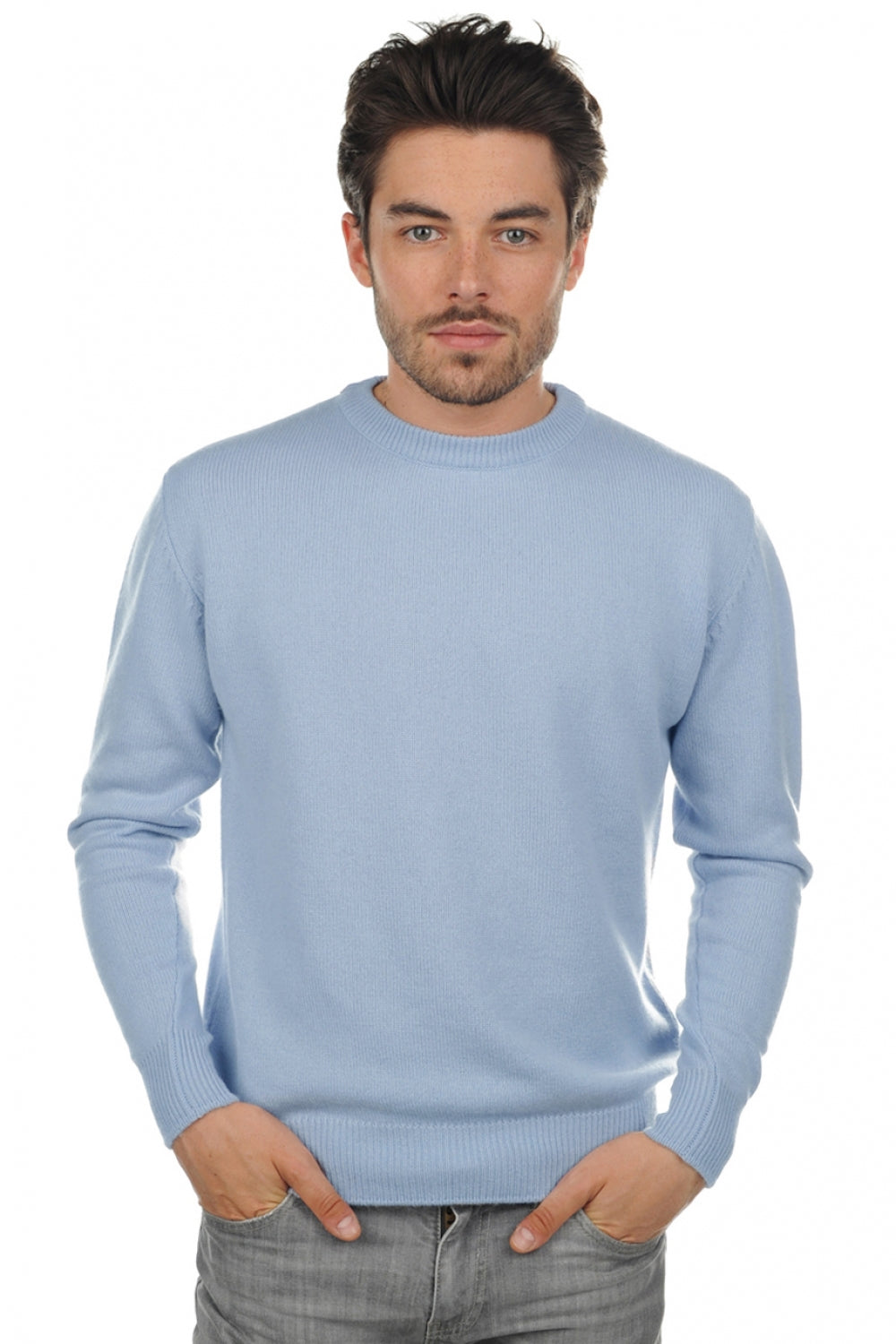Nestor 4F in cashmere da uomo - celeste - Mahogany