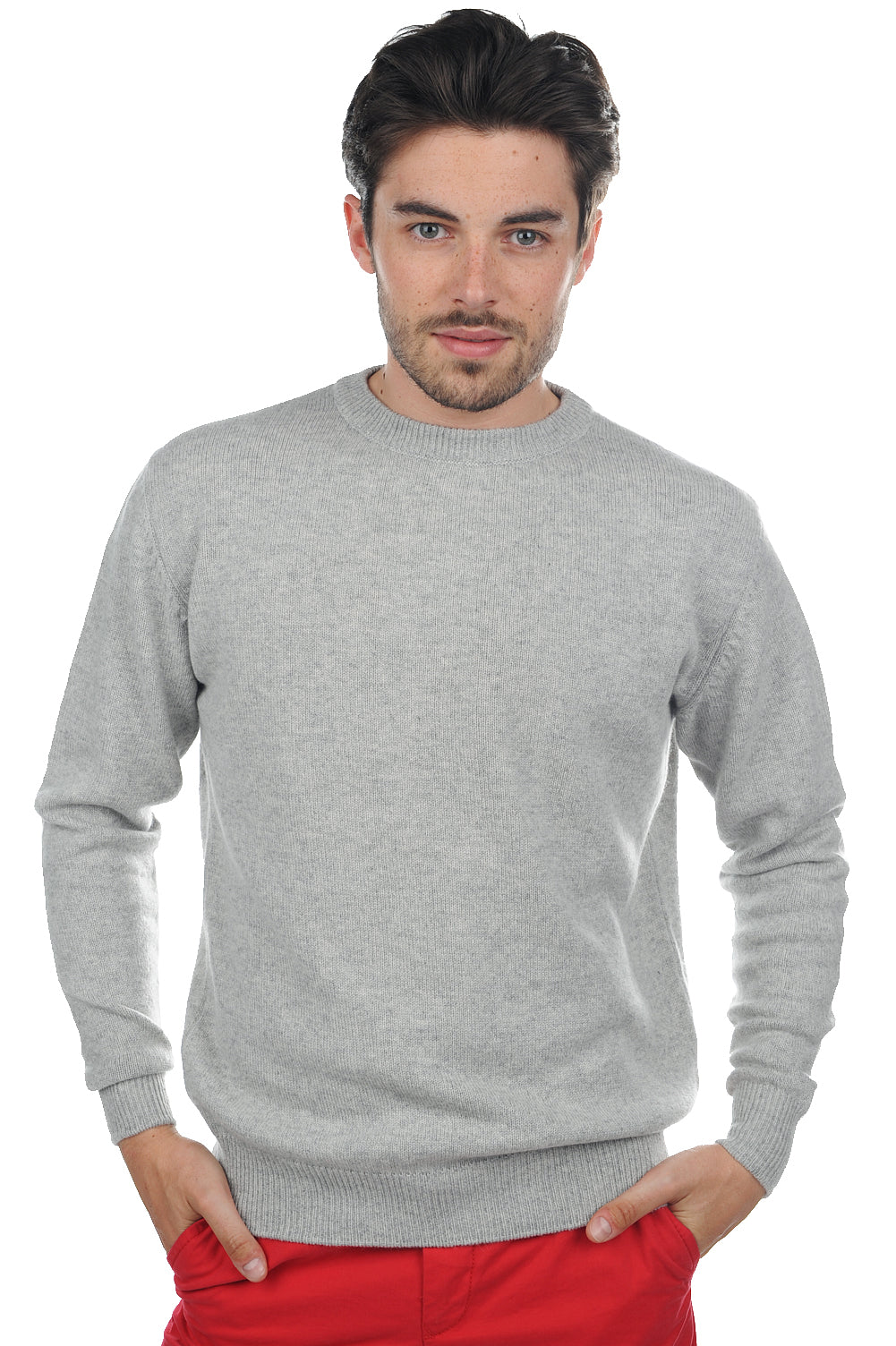 Nestor 4F in cashmere da uomo - flanella chiné - Mahogany