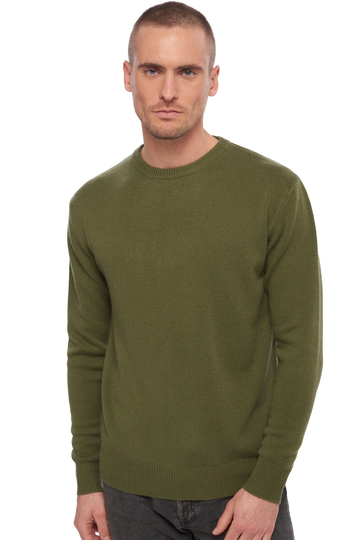 Nestor 4F in cashmere da uomo - kaki - Mahogany