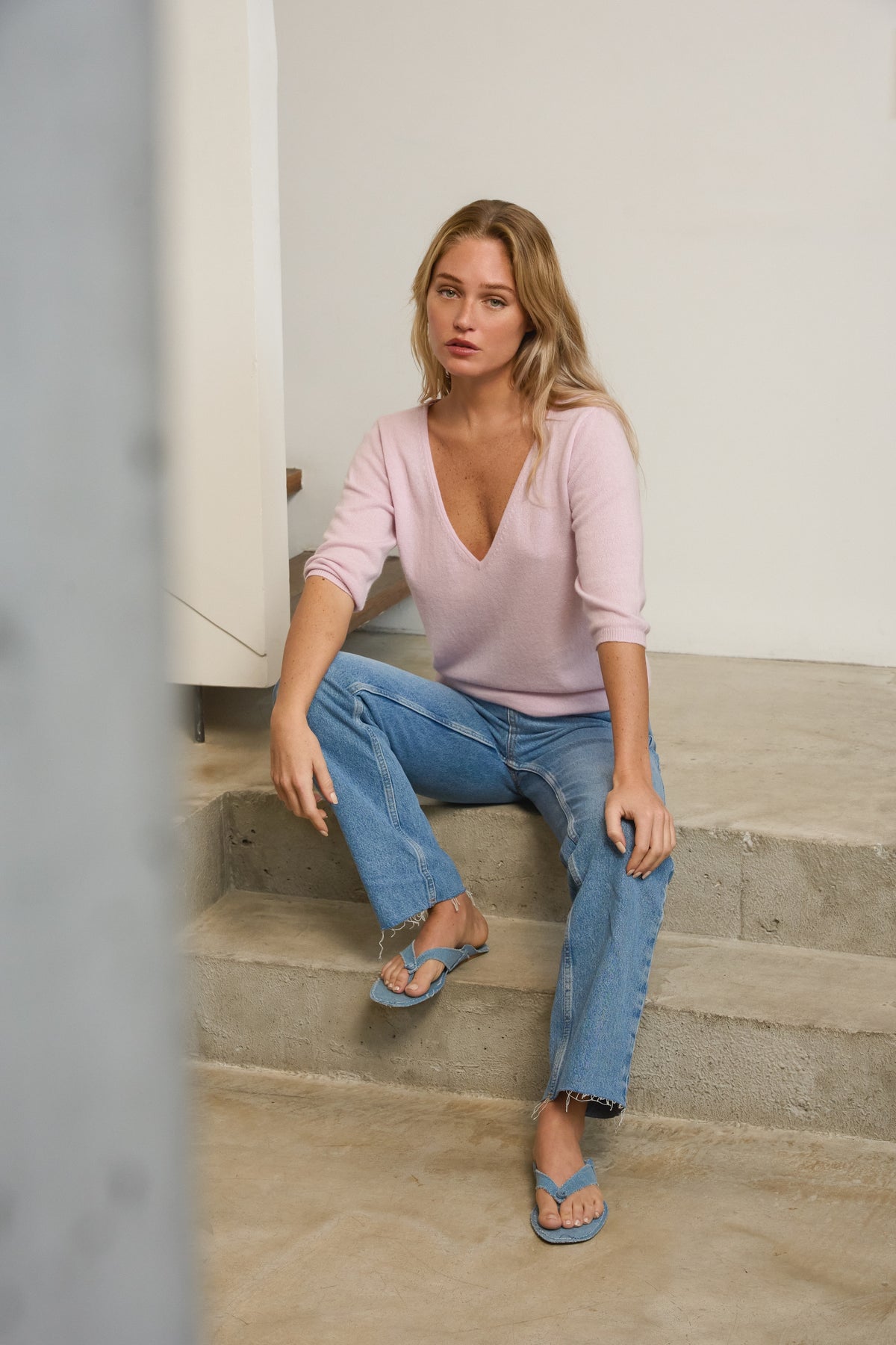 Odessa in cashmere donna - Vista 1 - pale purple - Mahogany