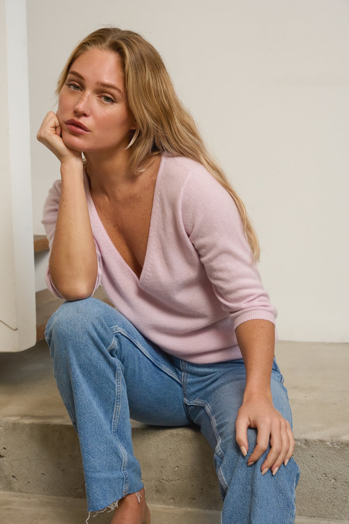 Odessa in cashmere donna - pale purple - Mahogany