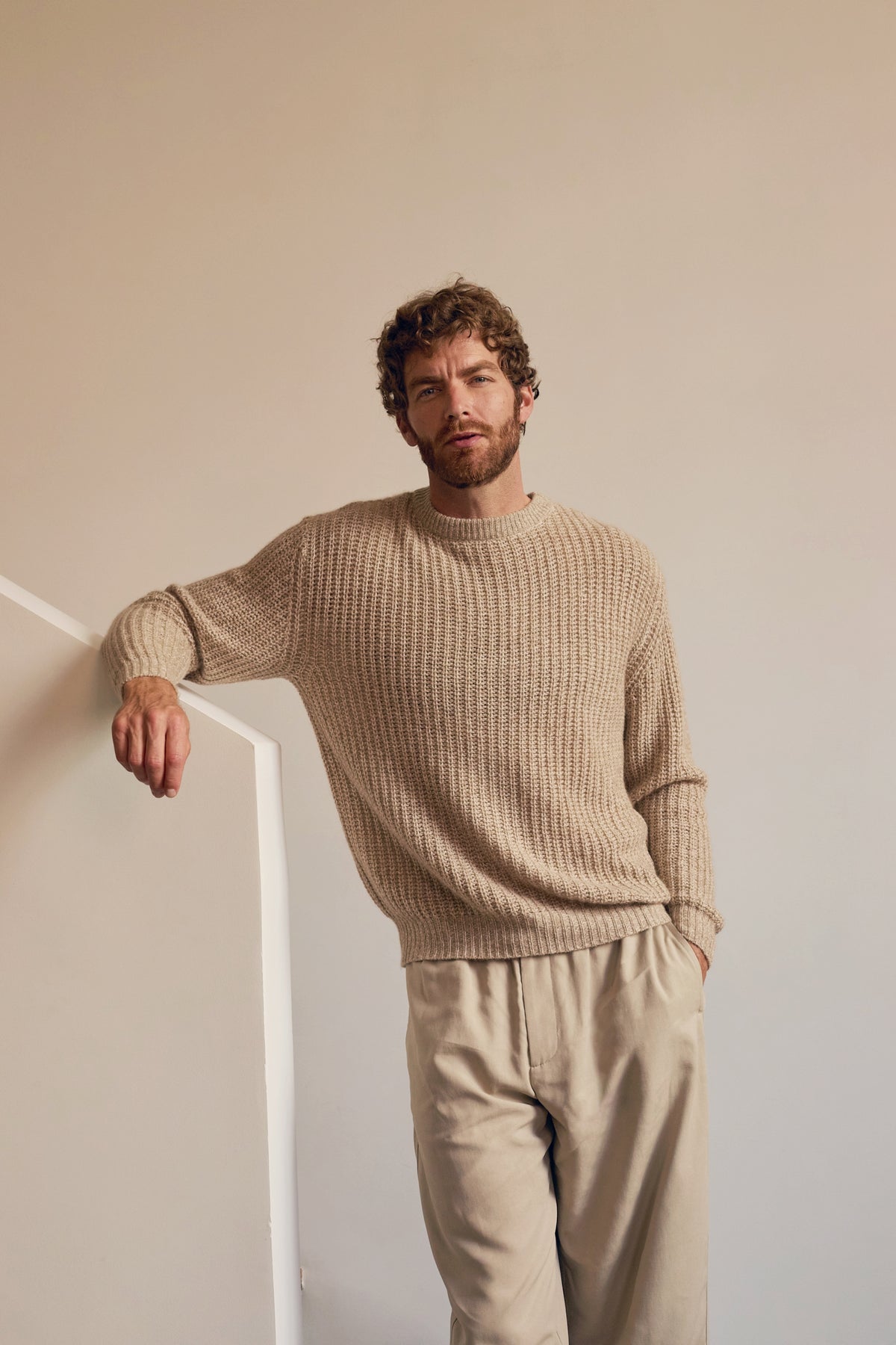 Paulin en cachemire homme - Vue 4 - natural brown / natural écru - Mahogany