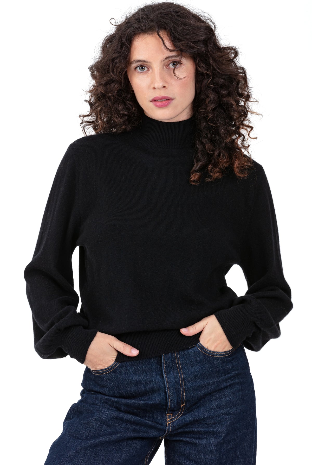 Pia in cashmere donna - nero - Mahogany