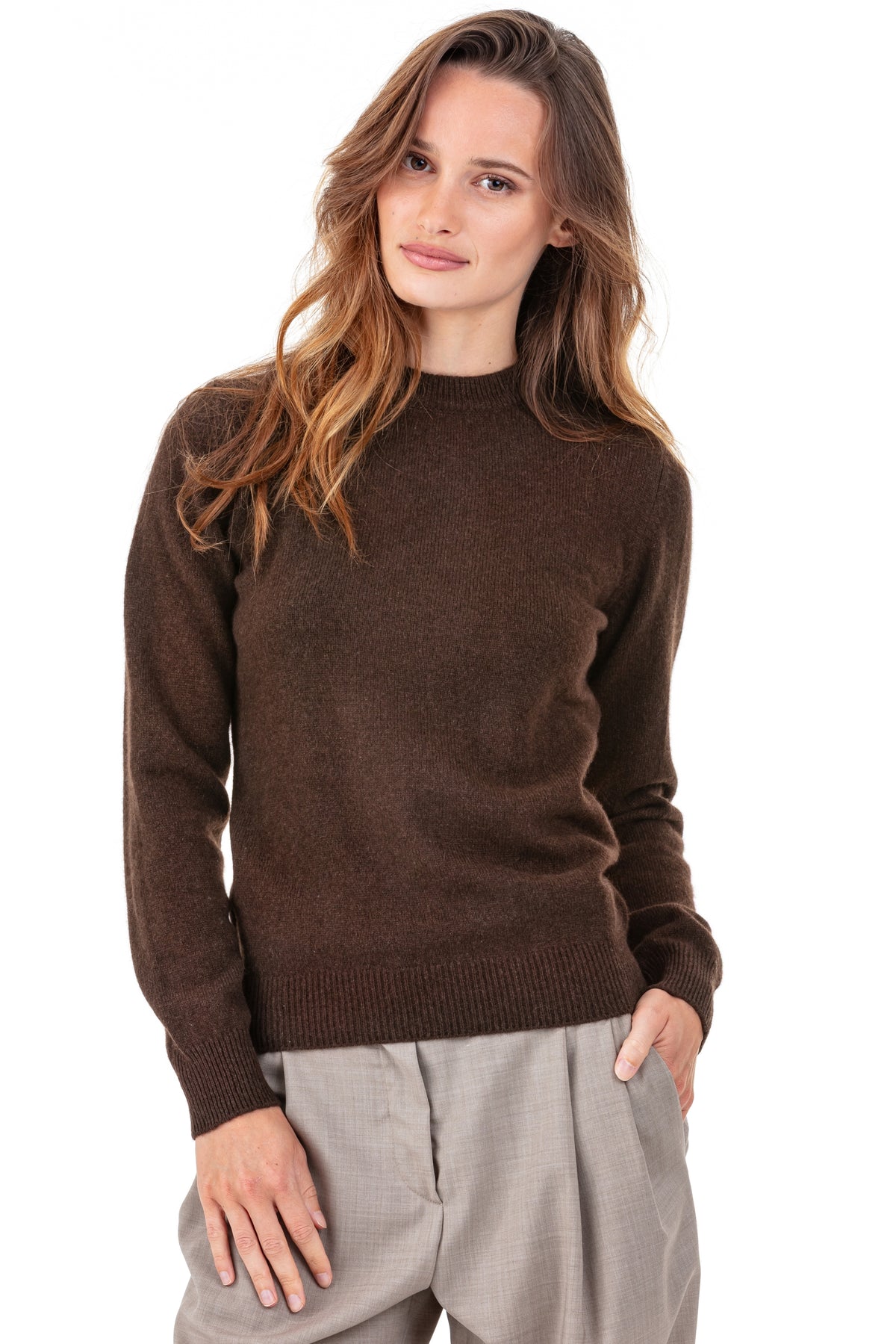 Prudence in yak donna - marrone naturale - Mahogany