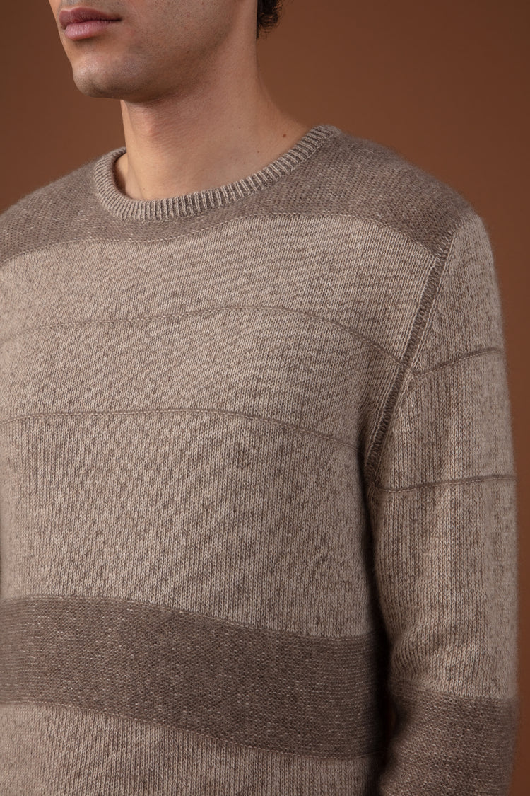 Racine in cashmere uomo - Vista 2 - natural stone / natural brown - Mahogany