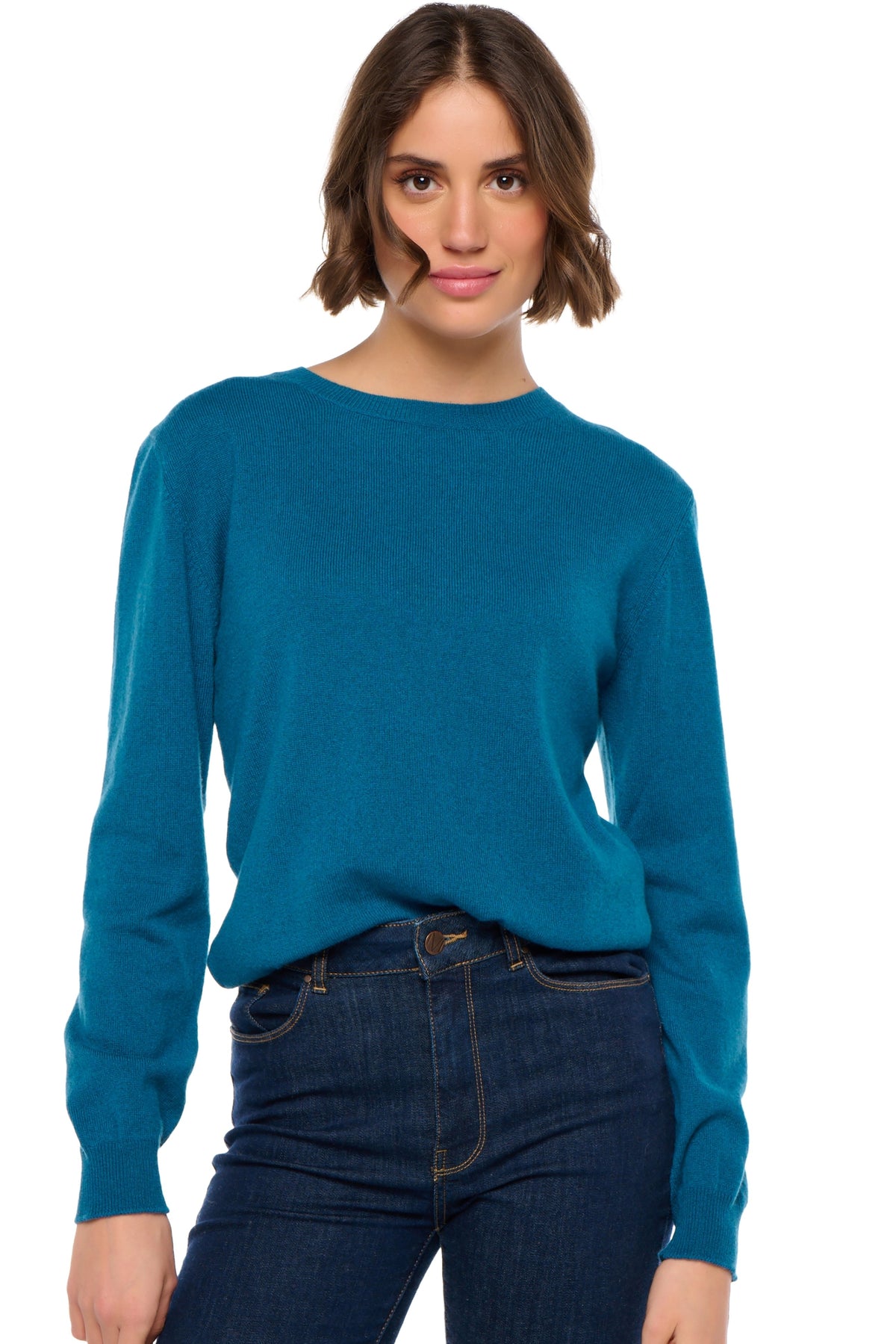 Raison in cashmere donna - blu anatra - Mahogany