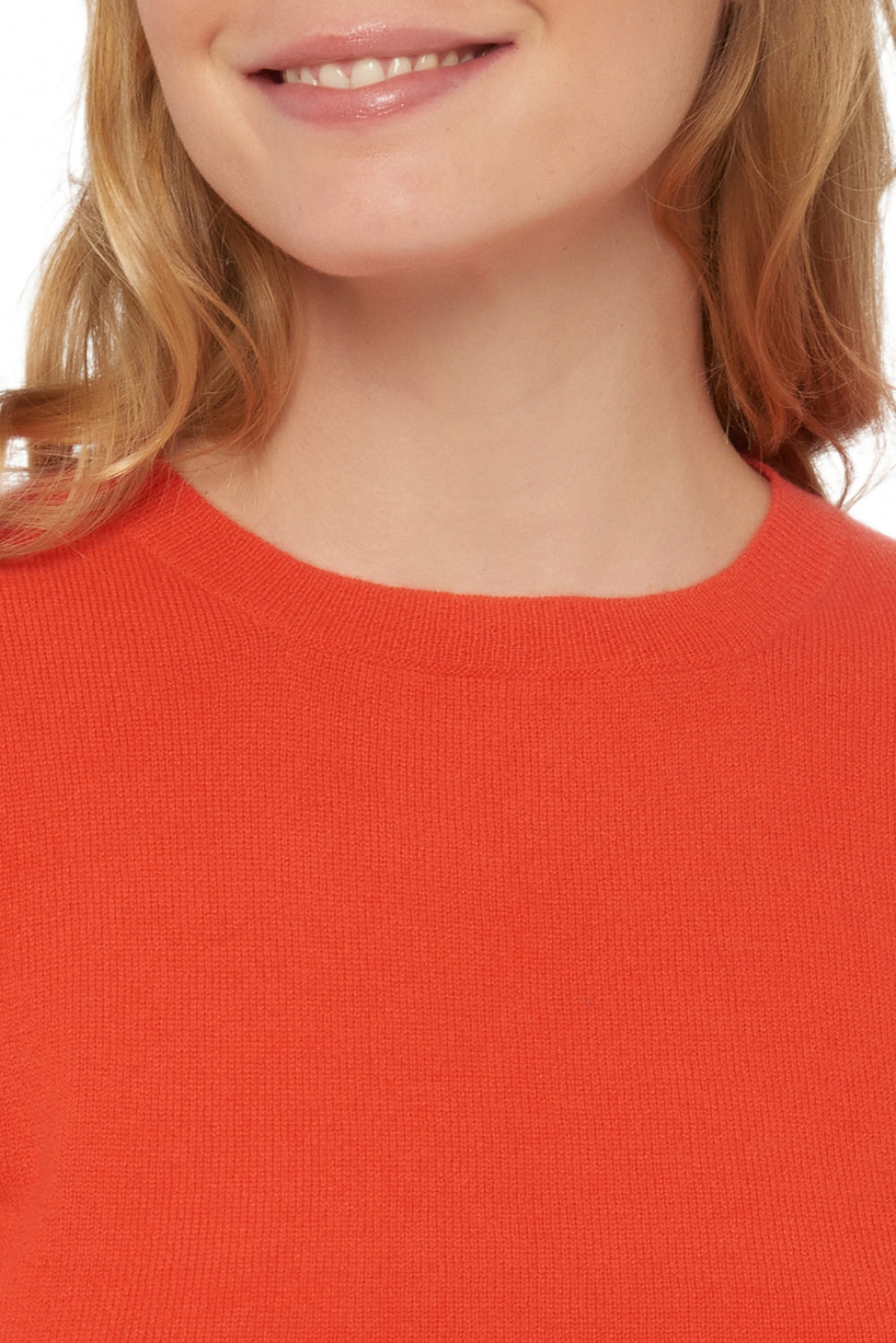 Raison in cashmere donna - Vista 1 - corallo luminoso - Mahogany