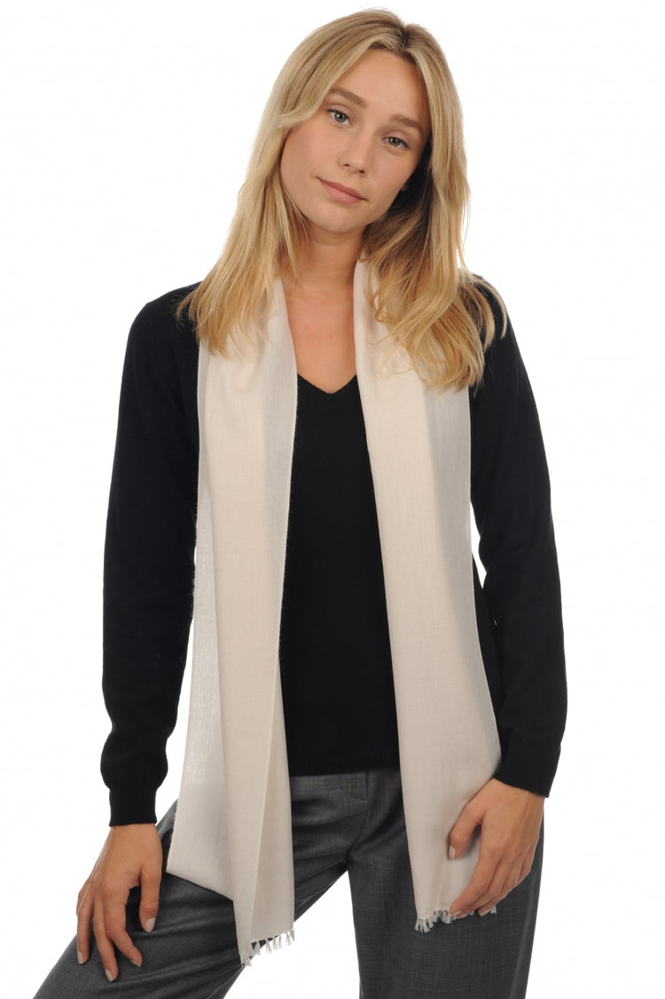Scarva in cashmere e seta donna - sabbia - Mahogany