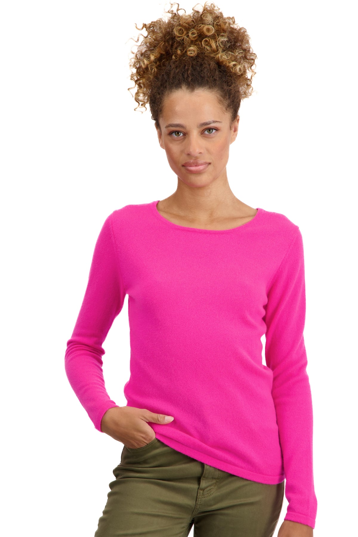 Solange in cashmere donna - dayglo - Mahogany