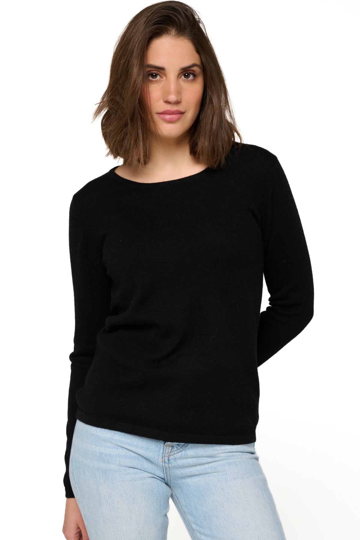 Solange in cashmere donna - nero - Mahogany