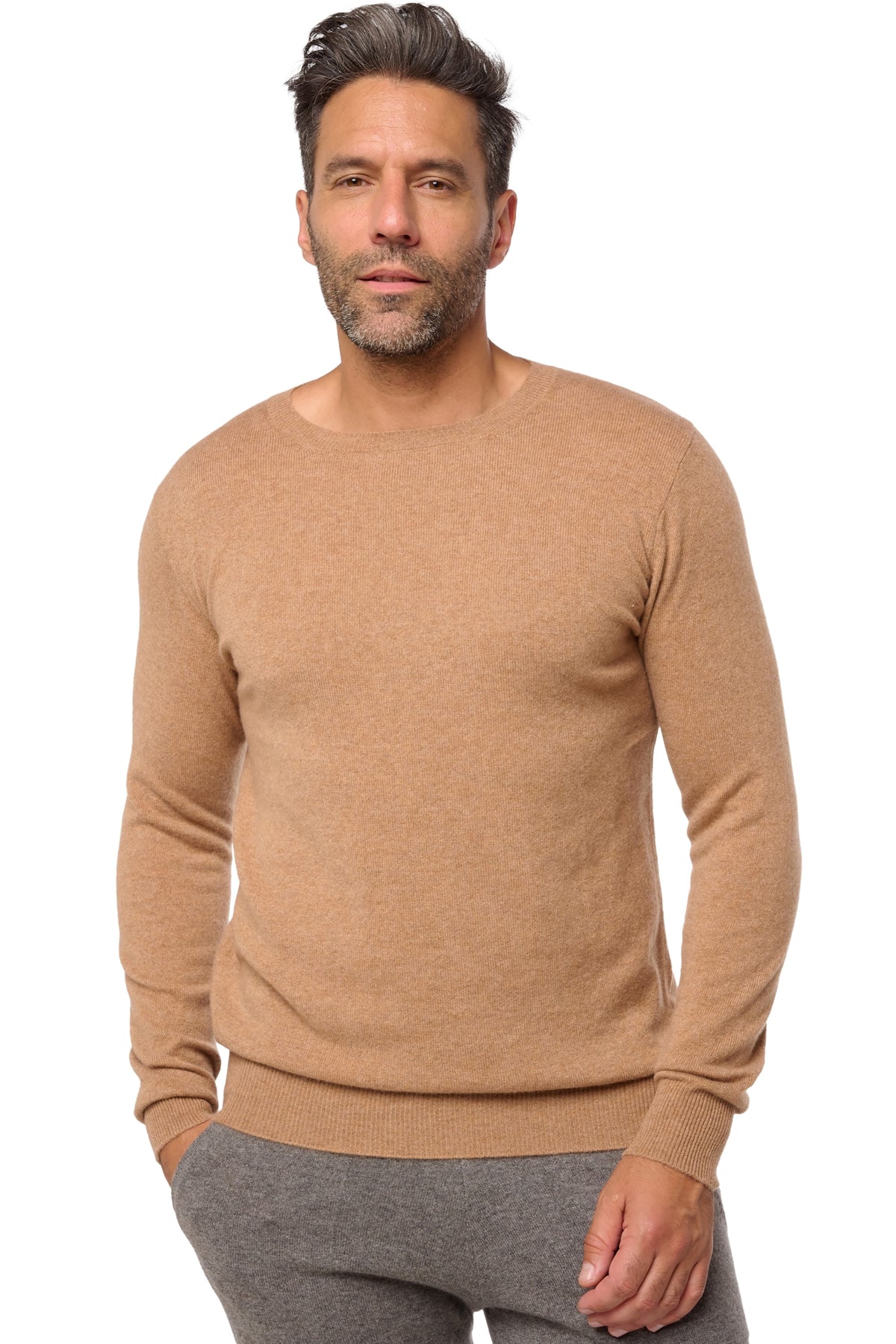 Tao in cashmere uomo - african camel - Mahogany