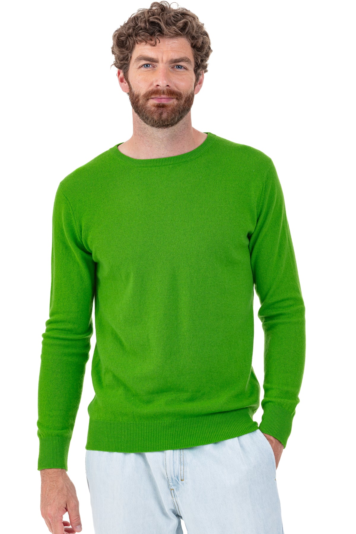 Tao in cashmere uomo - flash green - Mahogany