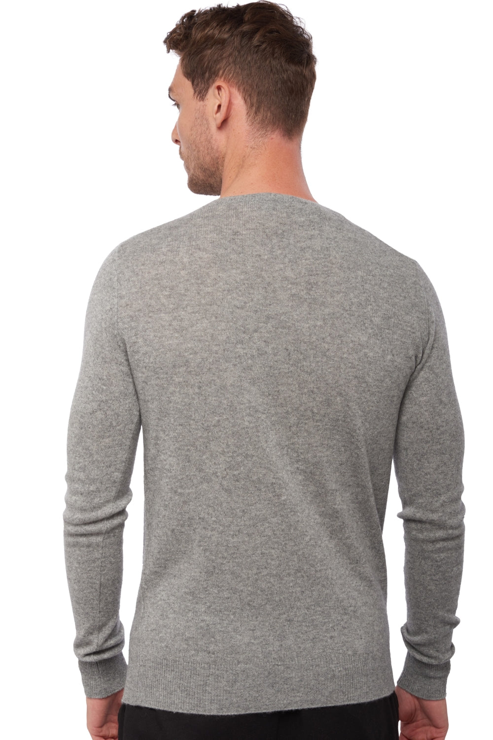 Tao in cashmere uomo - light grey - Mahogany