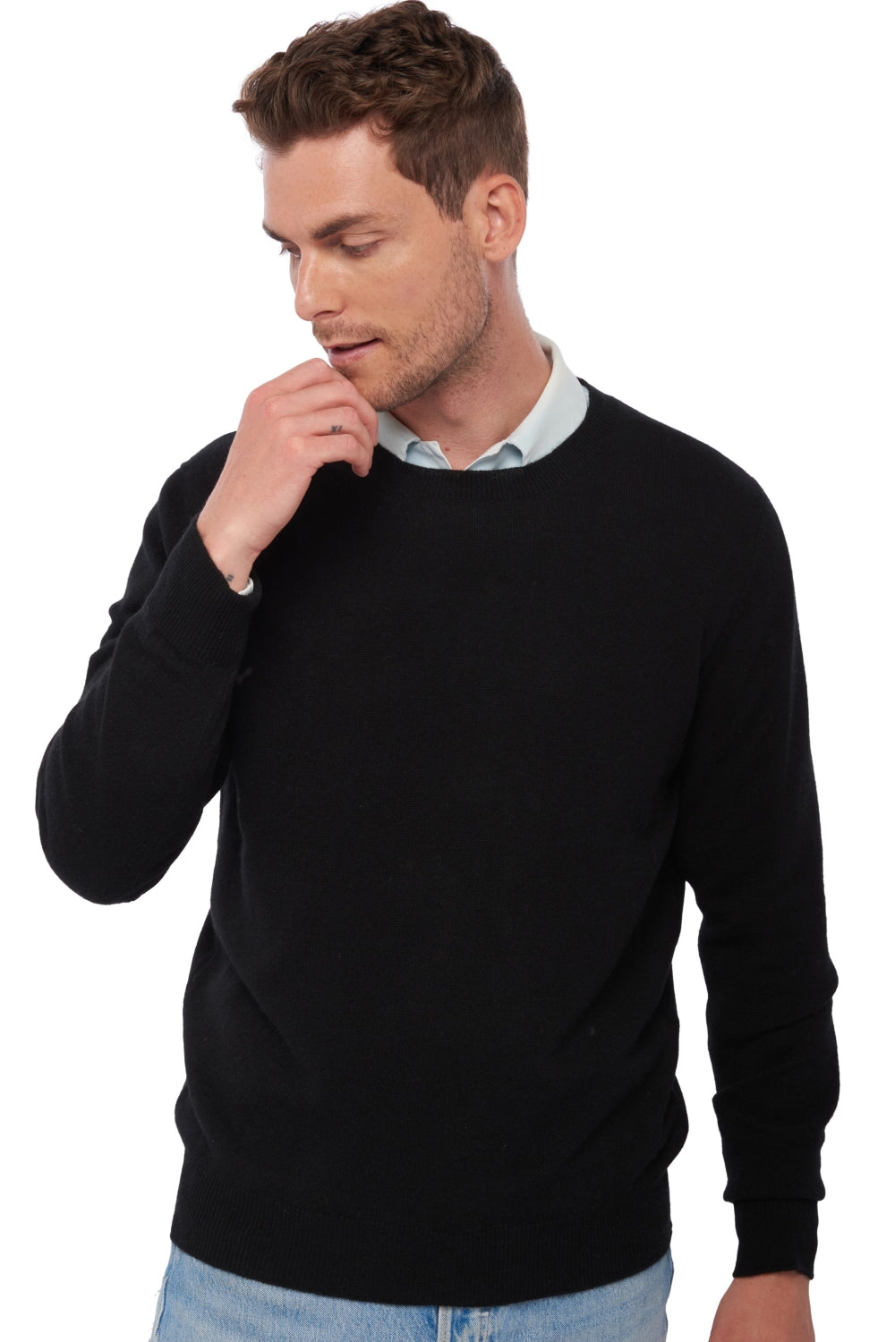 Tao in cashmere uomo - nero - Mahogany