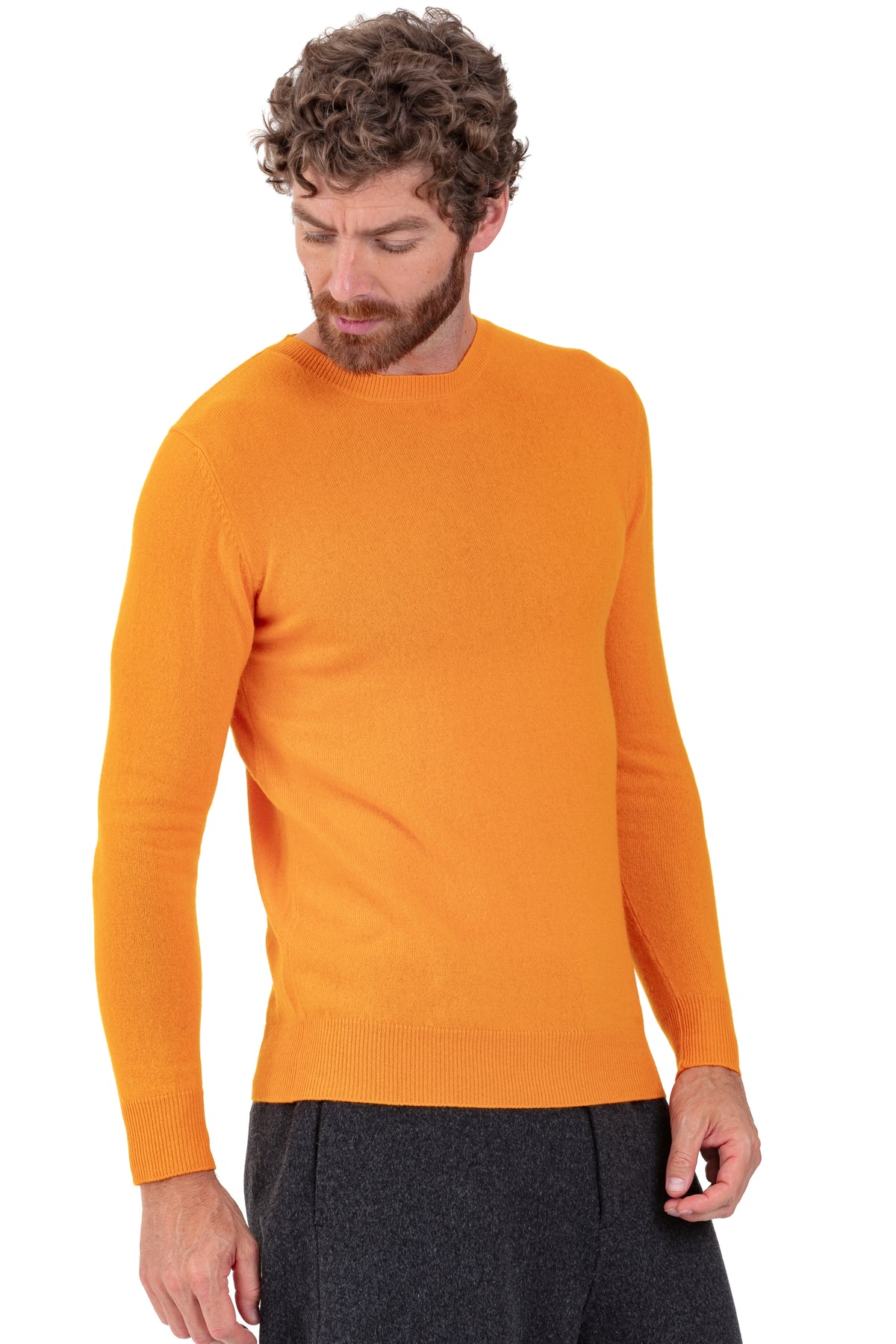 Tao in cashmere uomo - arancione - Mahogany