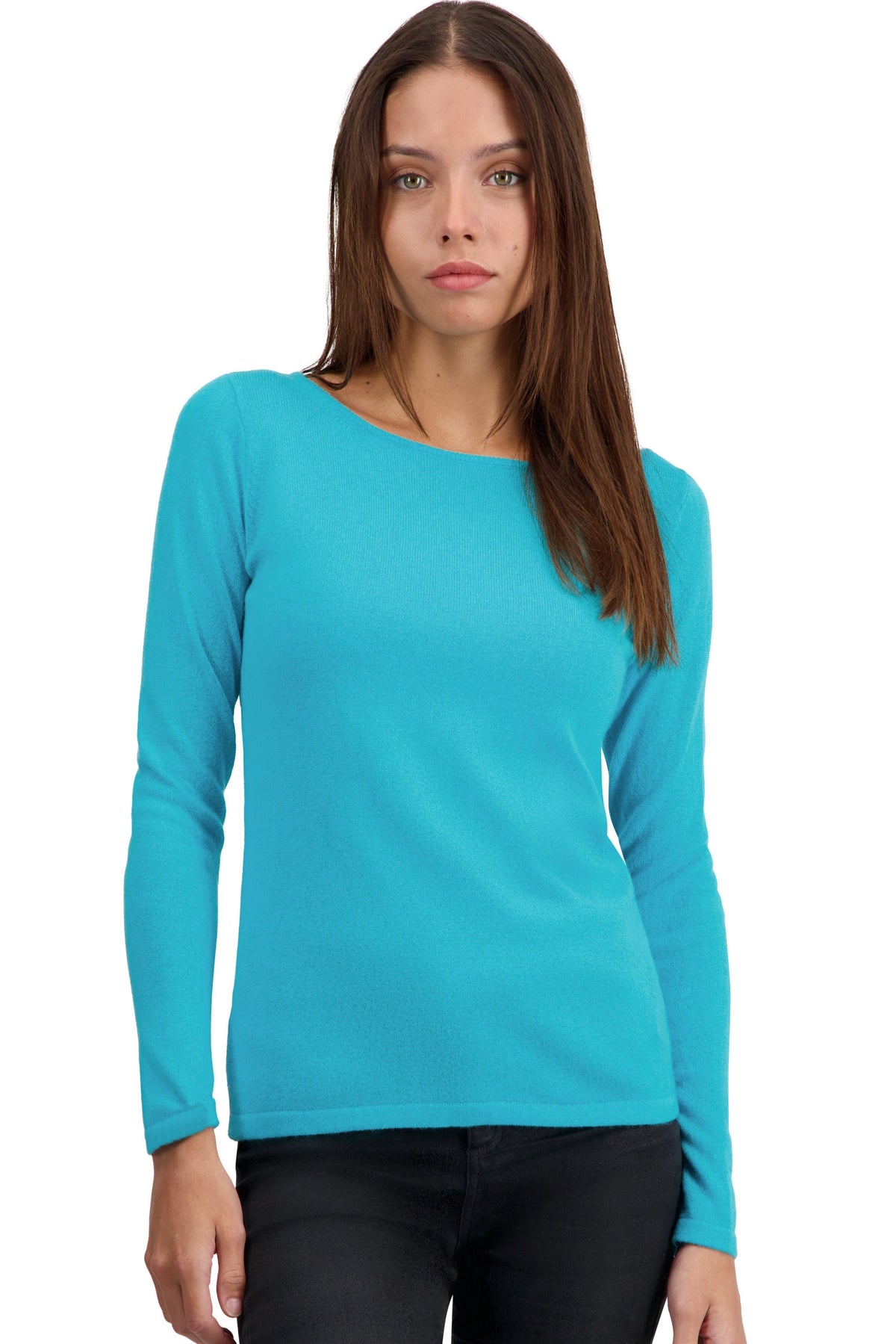 Tennessy in cashmere donna - kingfisher - Mahogany