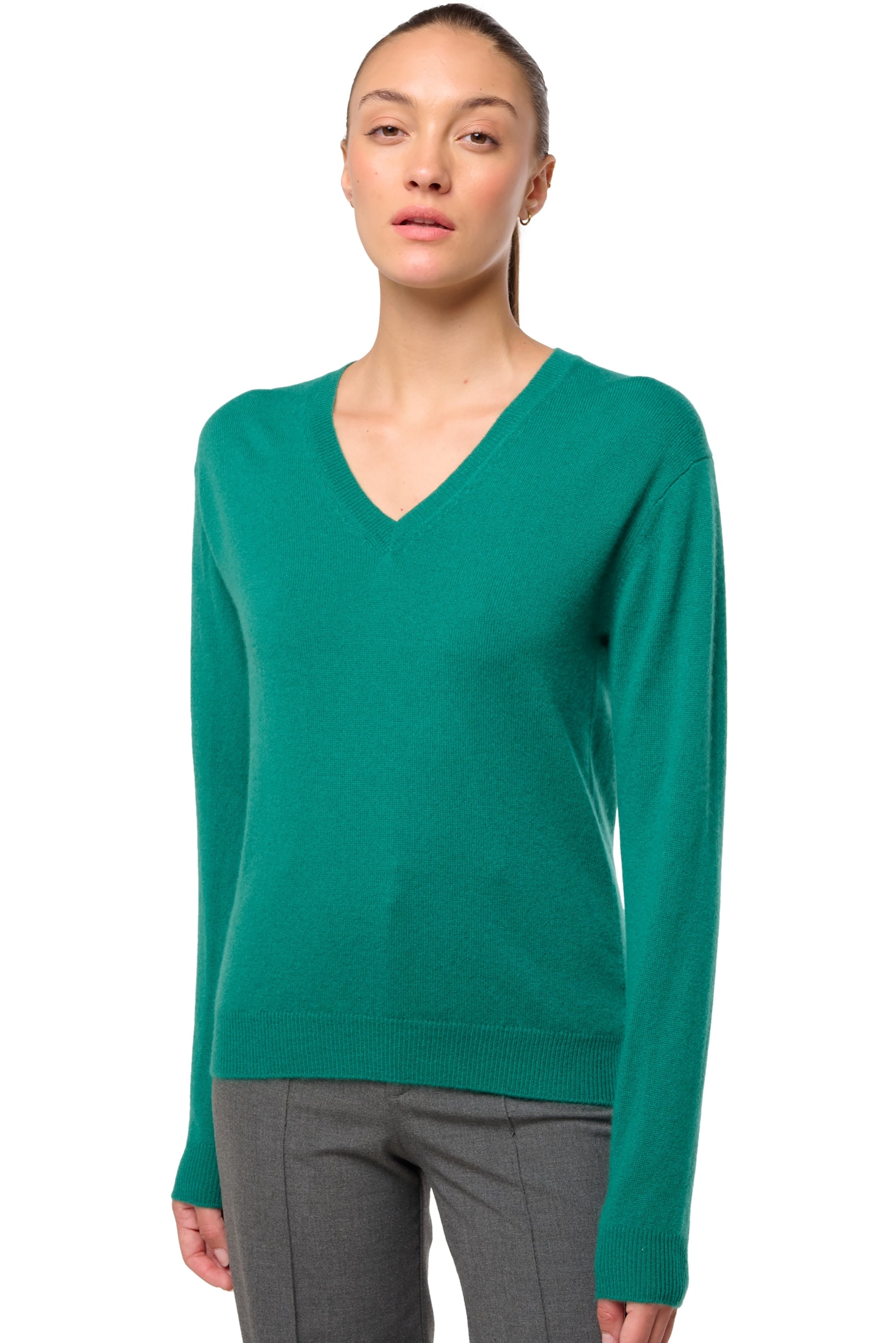 Tessa in cashmere donna - botanical - Mahogany