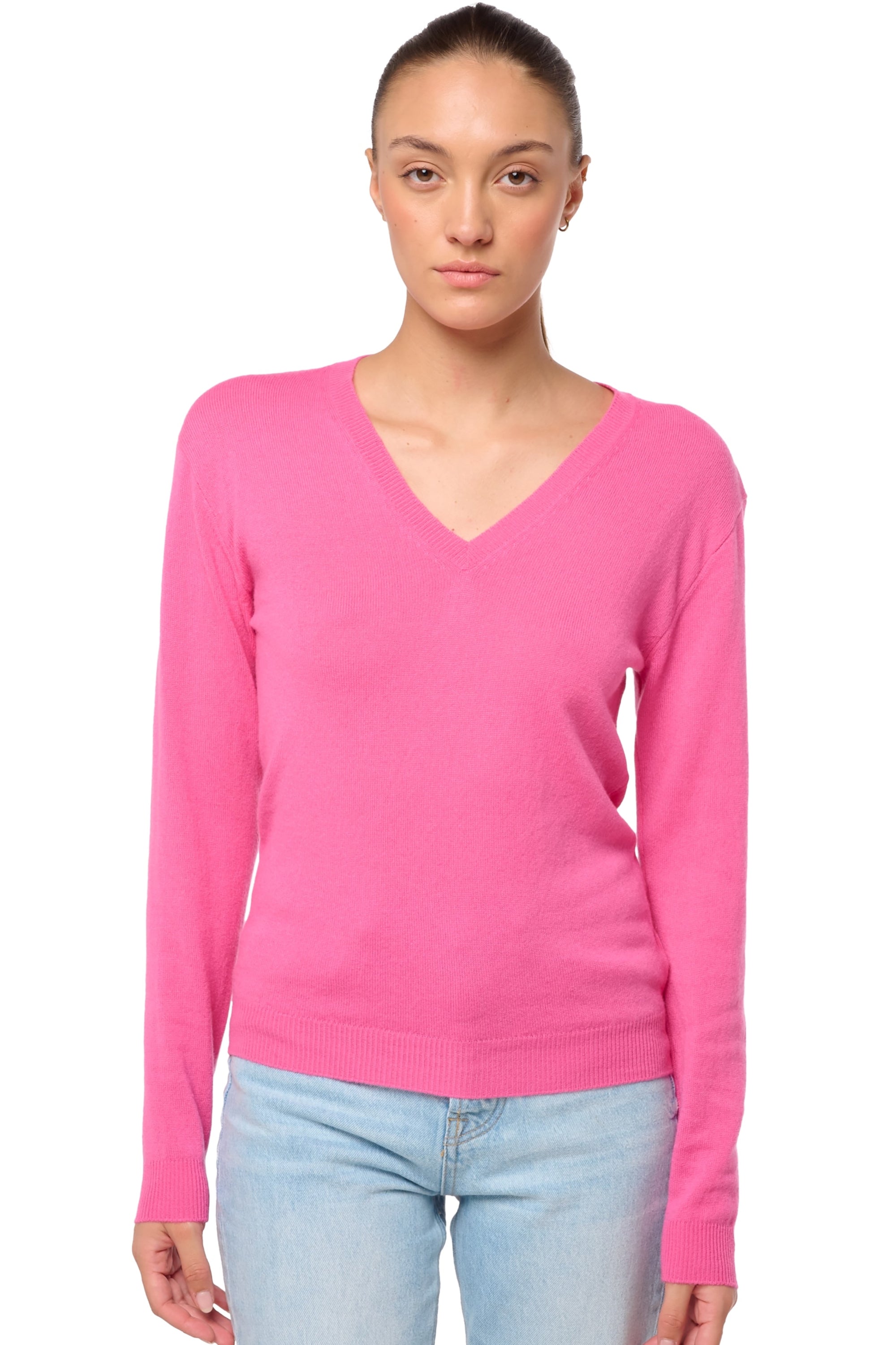 Tessa in cashmere donna - flashy rose - Mahogany