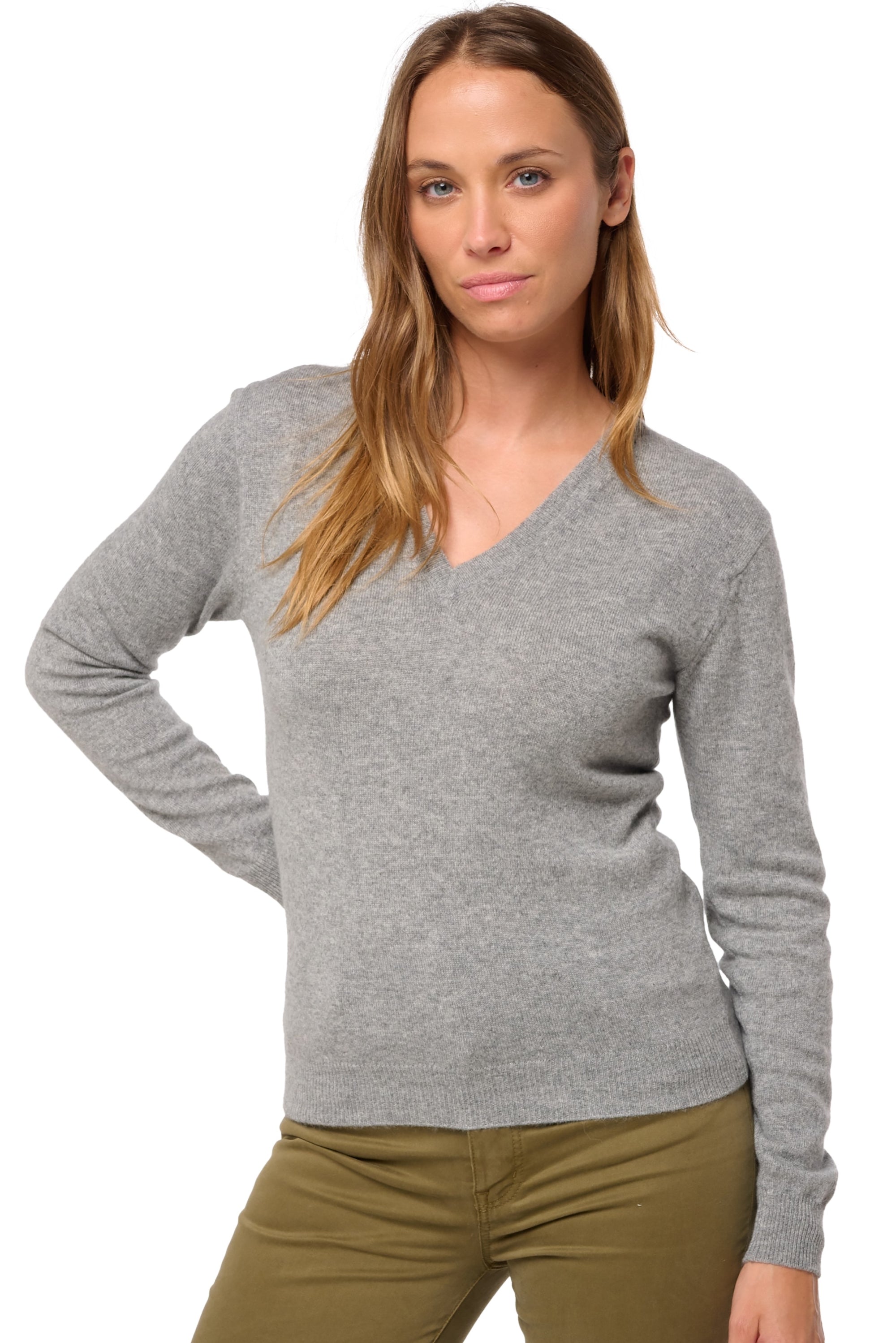 Tessa in cashmere donna - husky - Mahogany