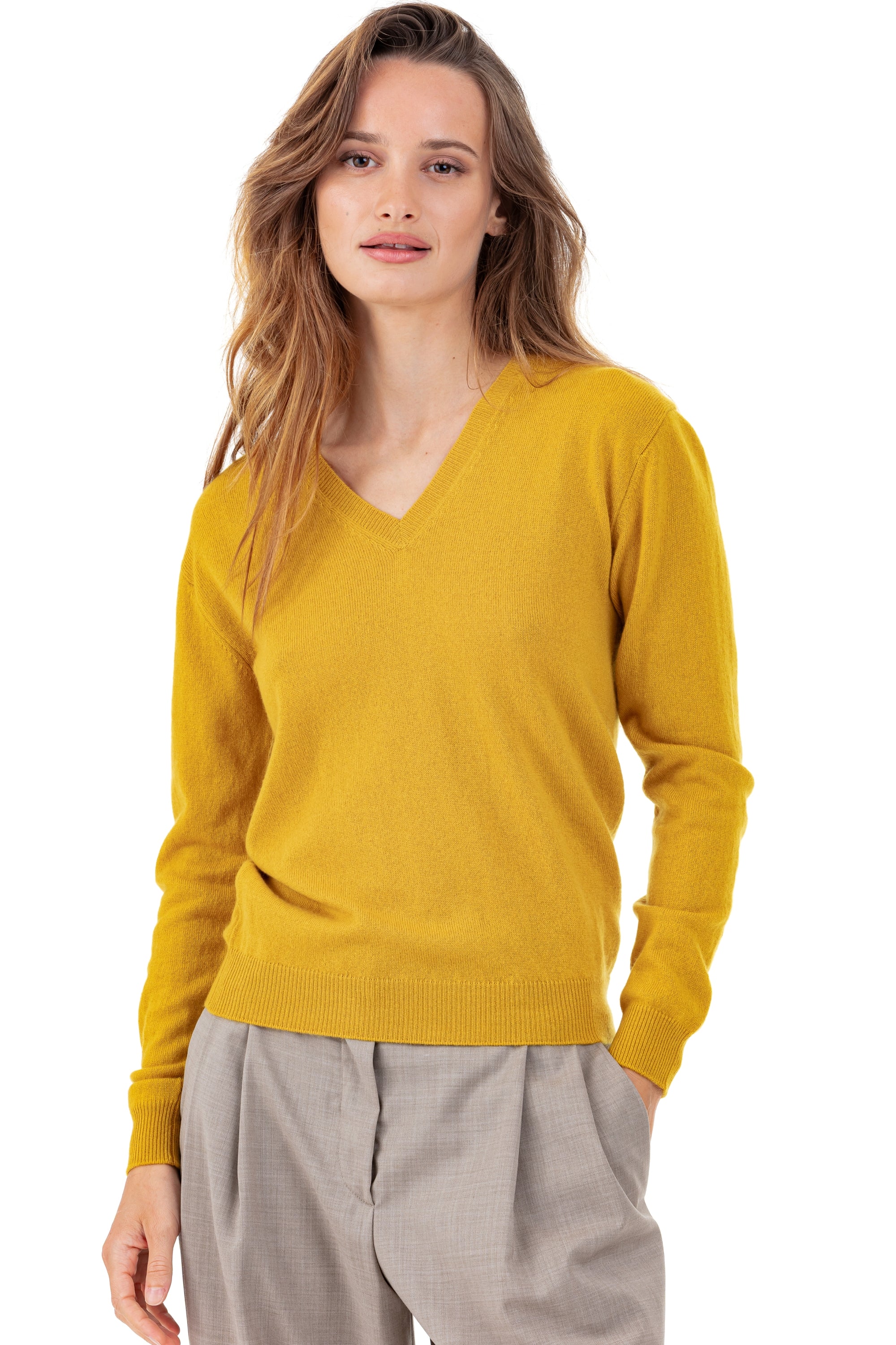 Tessa in cashmere donna - tinsel - Mahogany