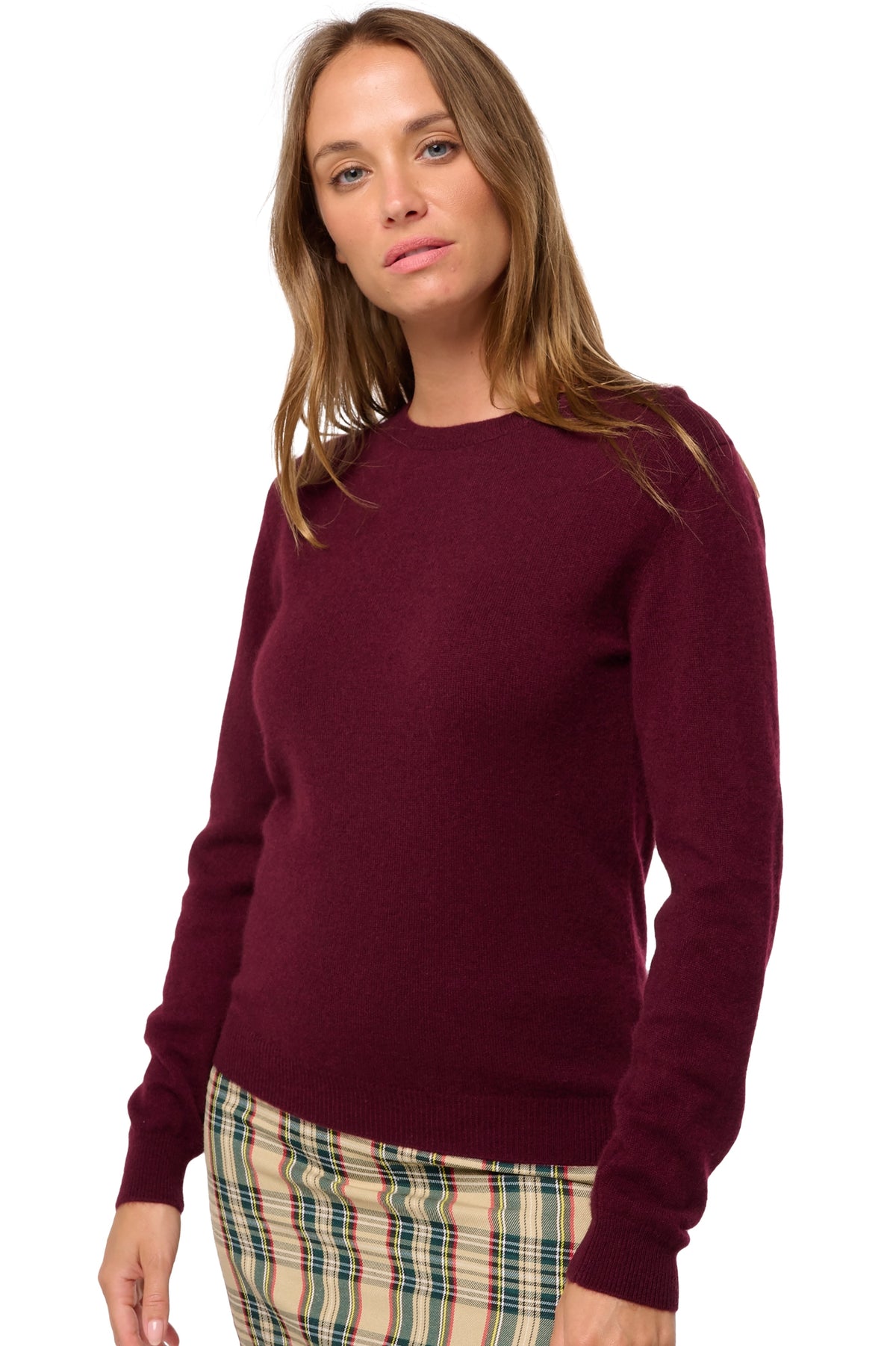 Thalia in cashmere da donna - red wine - Mahogany
