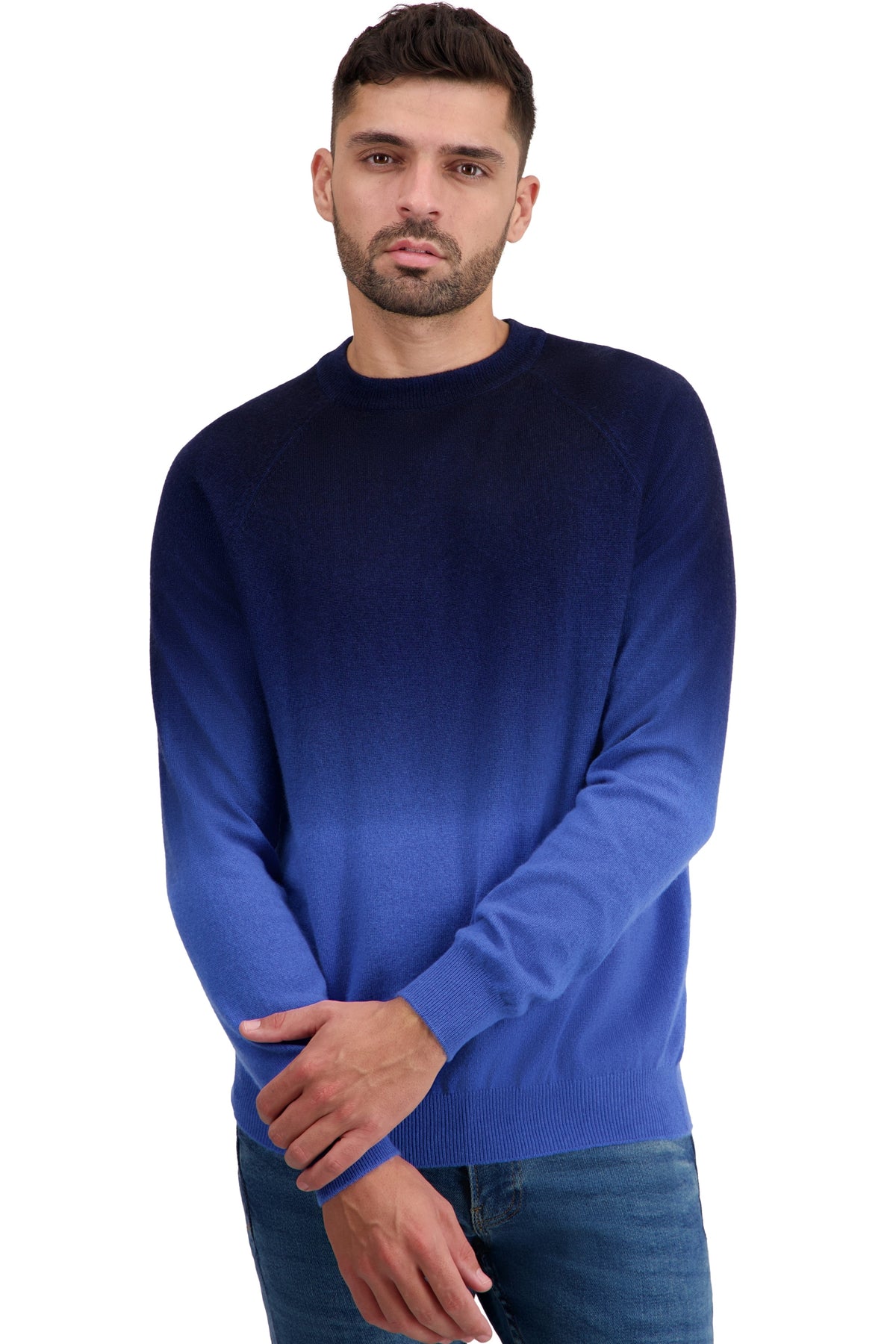 Ticino in cashmere uomo - tetbury blue / blu marino scuro - Mahogany