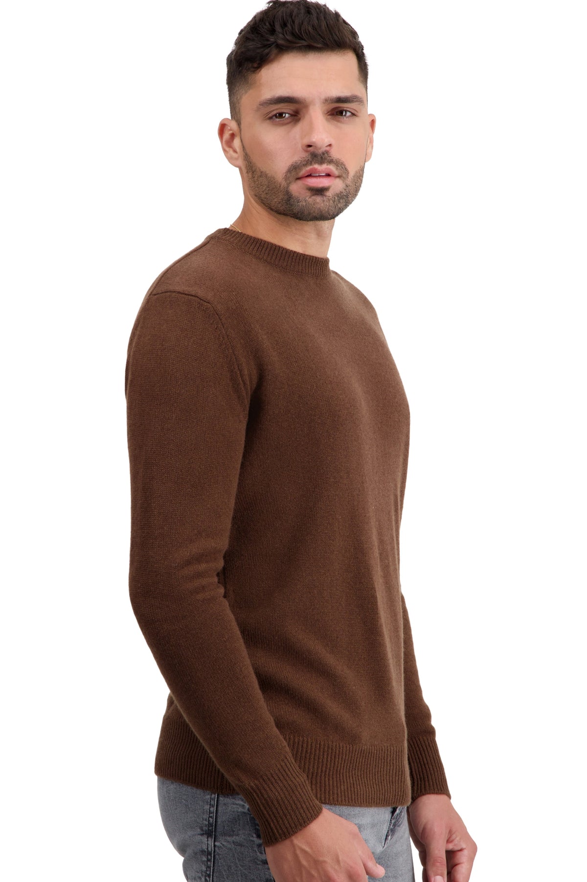 Touraine in cashmere uomo - dark camel - Mahogany