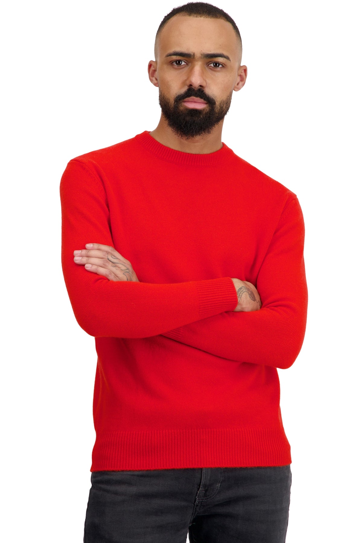 Touraine in cashmere uomo - tomato - Mahogany