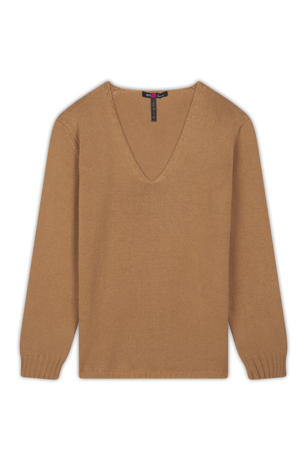 Vanessa in cashmere donna - cammello - Mahogany