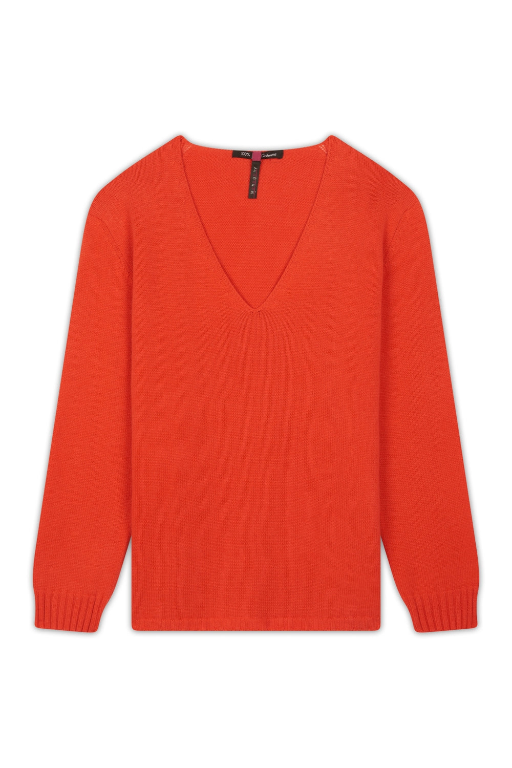 Vanessa in cashmere donna - corallo luminoso - Mahogany