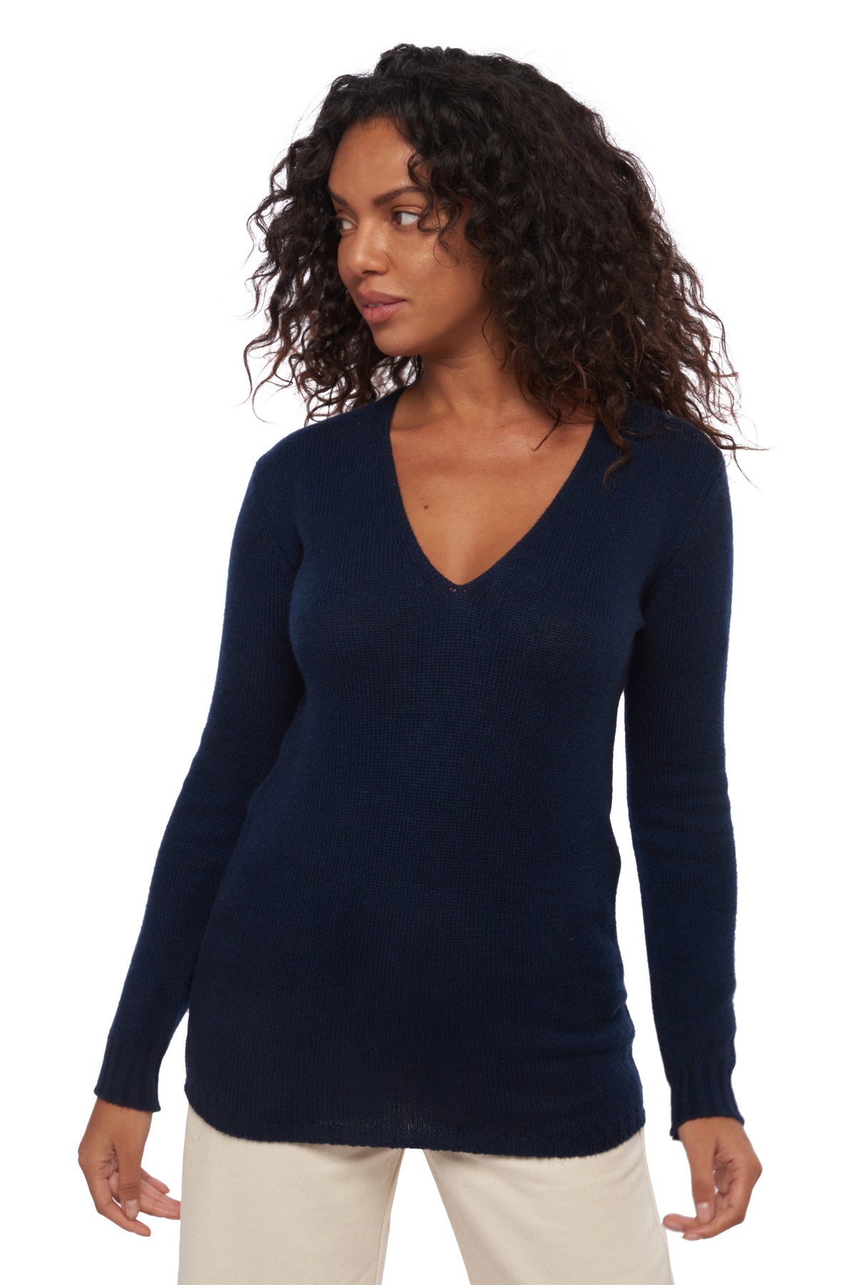 Vanessa in cashmere donna - blu marino scuro - Mahogany