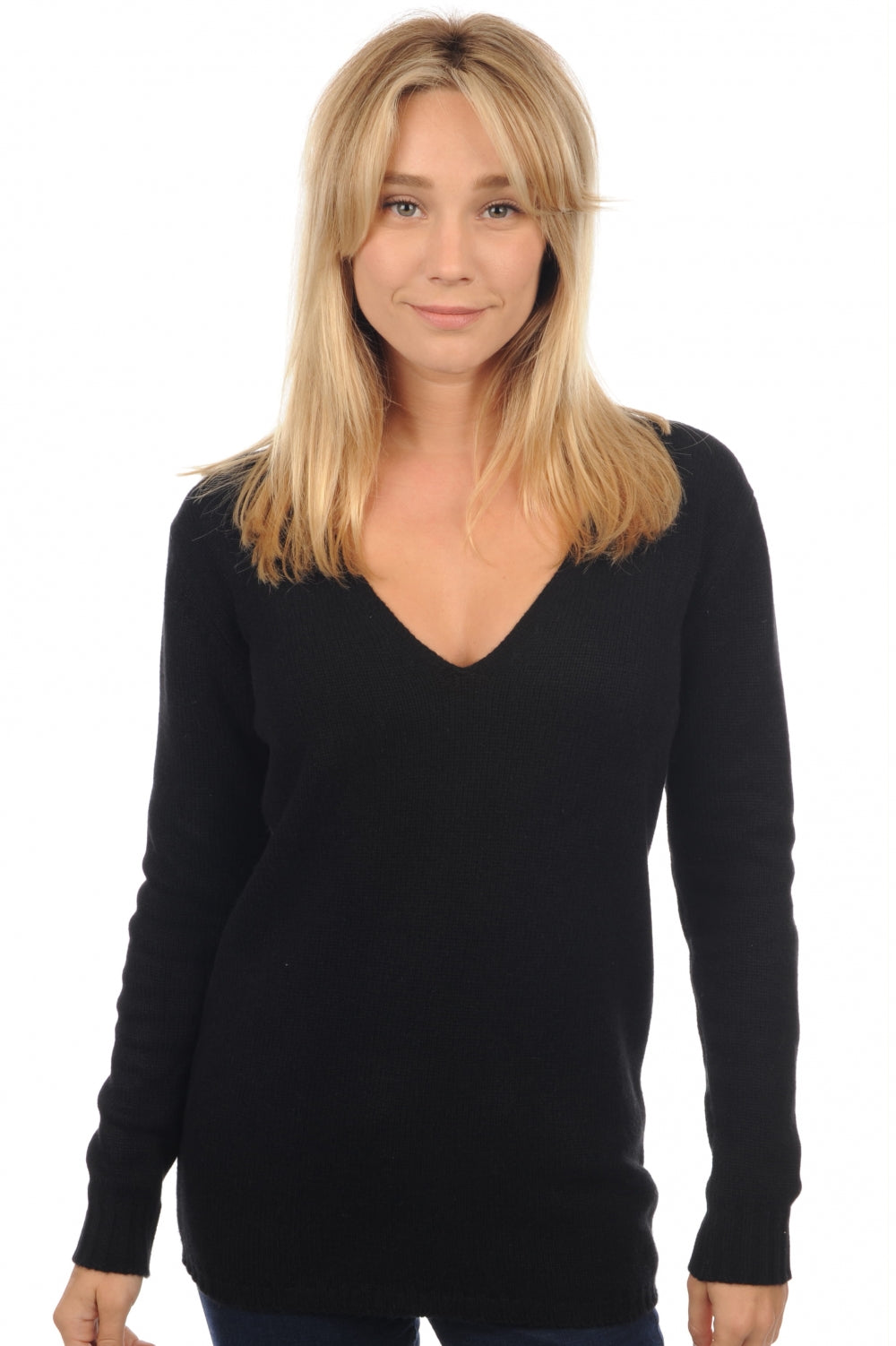 Vanessa in cashmere donna - nero - Mahogany